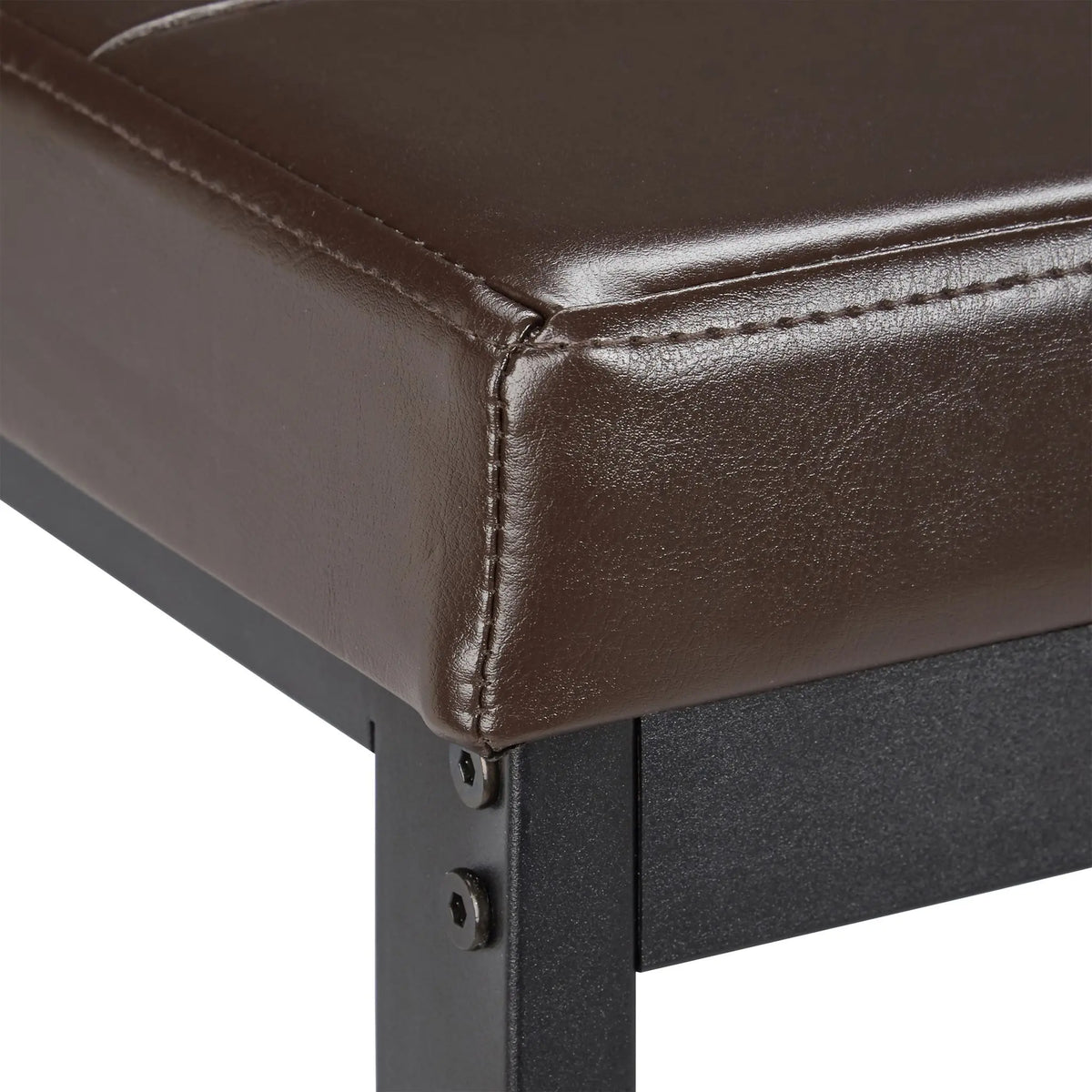 Schuhbank XXL mit Polster Dunkelbraun-Schwarz von Relaxdays