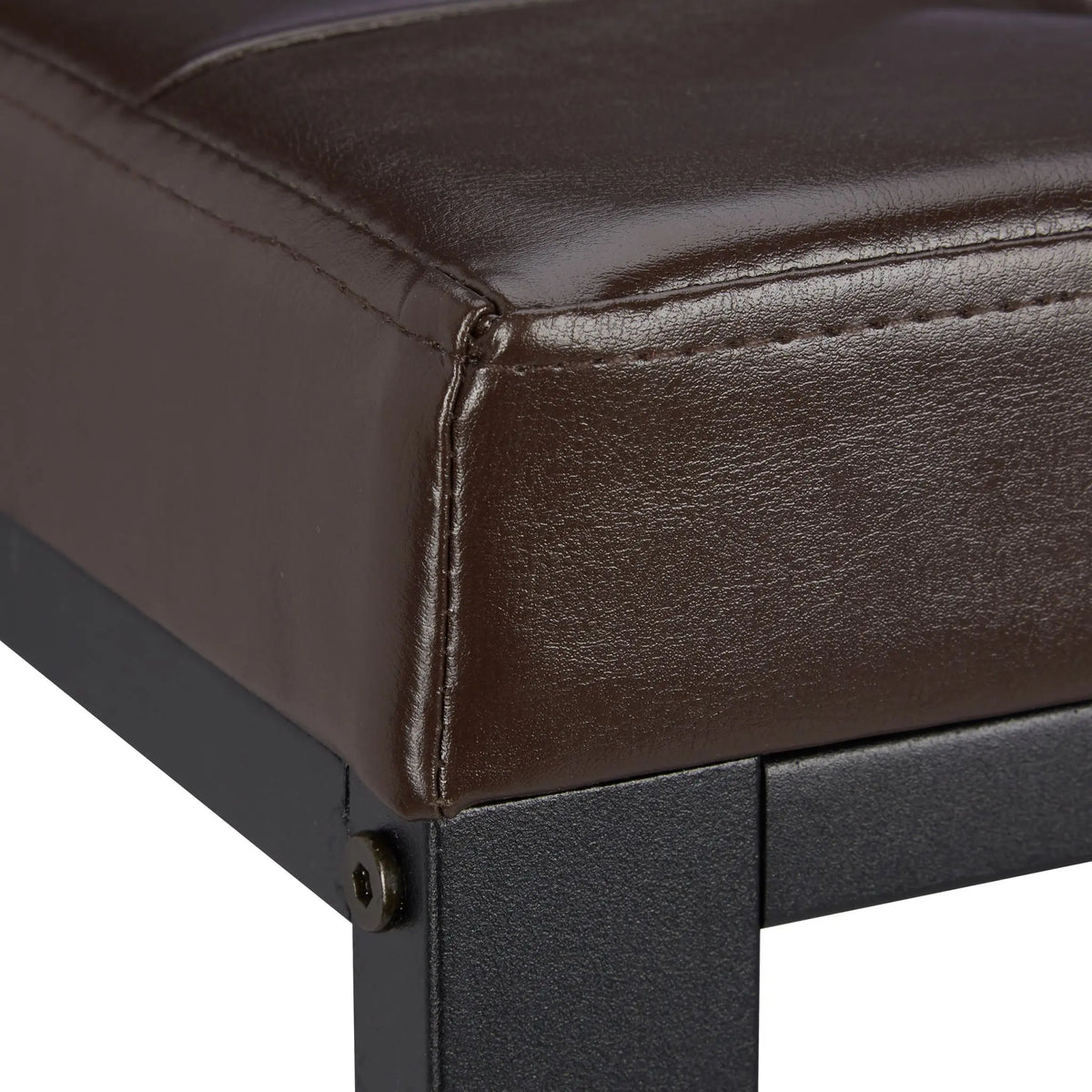 Schuhbank mit Hocker Dunkelbraun-Schwarz von Relaxdays