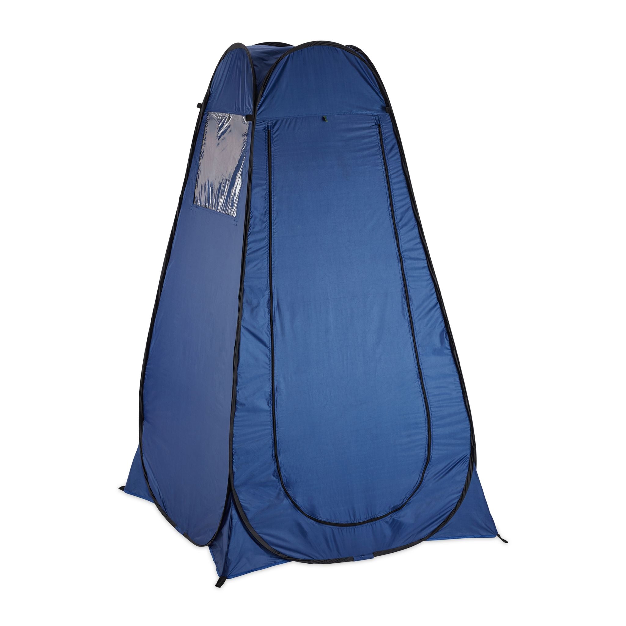 Pop-Up Umkleidezelt Dunkelblau-Transparent