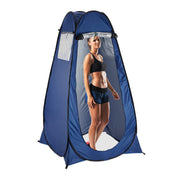 Pop-Up Umkleidezelt Dunkelblau-Transparent