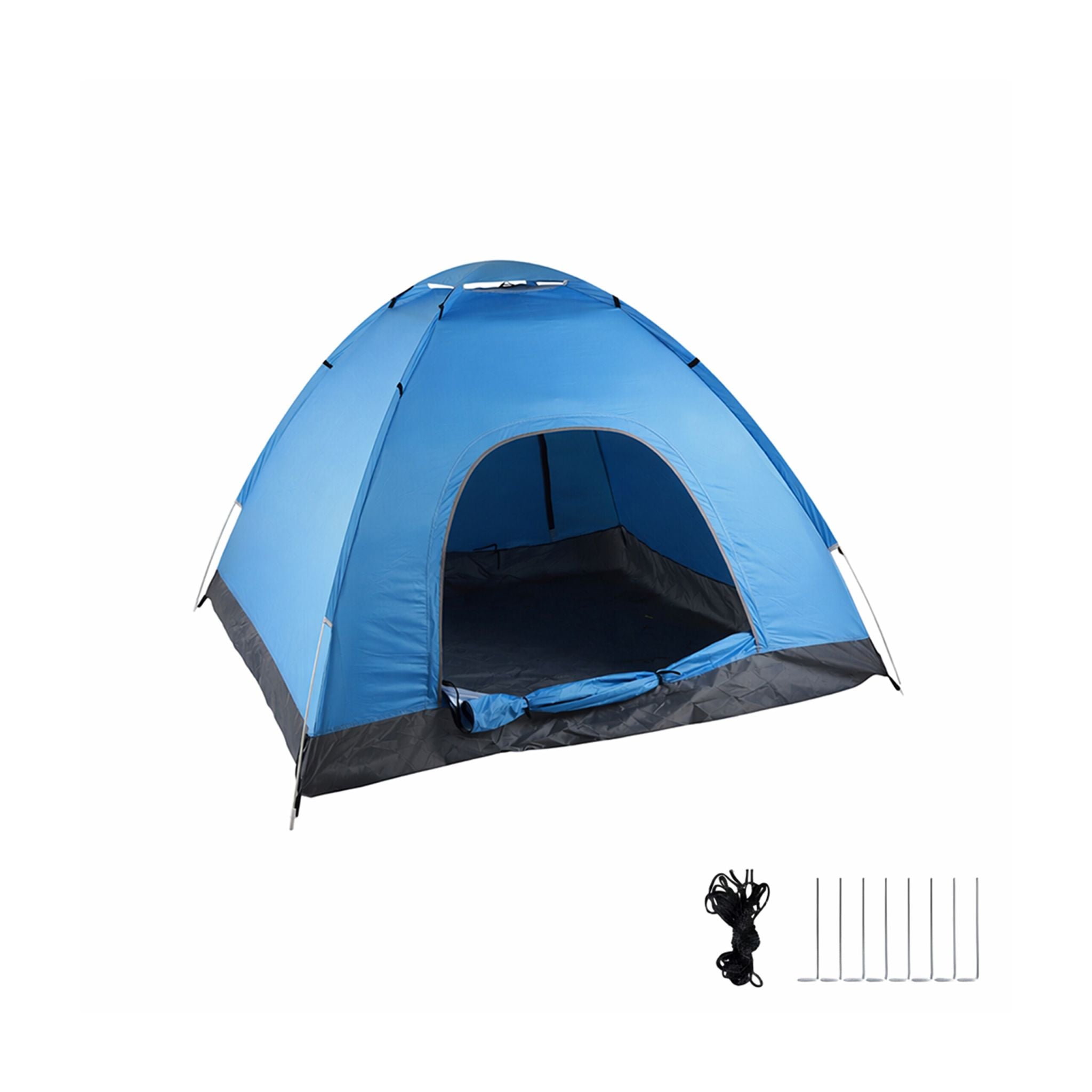 Pop Up Zelt Strand Anthrazit-Blau