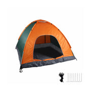 Pop Up Zelt Strand Dunkelgrün-Orange-Grau
