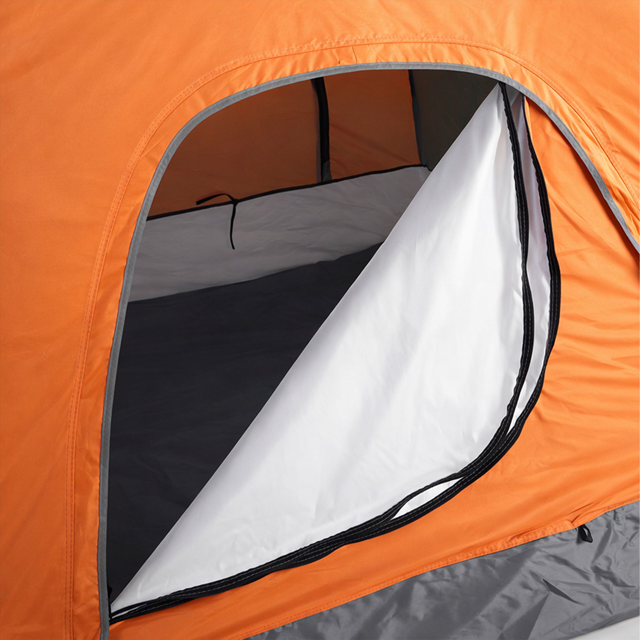Pop Up Zelt Strand Dunkelgrün-Orange-Grau