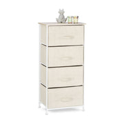 Regalsystem Weiss-Creme-Hellbraun von Relaxdays