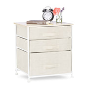 Regalsystem Weiss-Creme-Hellbraun von Relaxdays