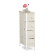 Regalsystem Weiss-Creme-Hellbraun von Relaxdays