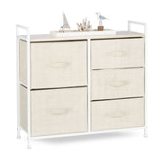 Regalsystem Weiss-Creme-Hellbraun von Relaxdays
