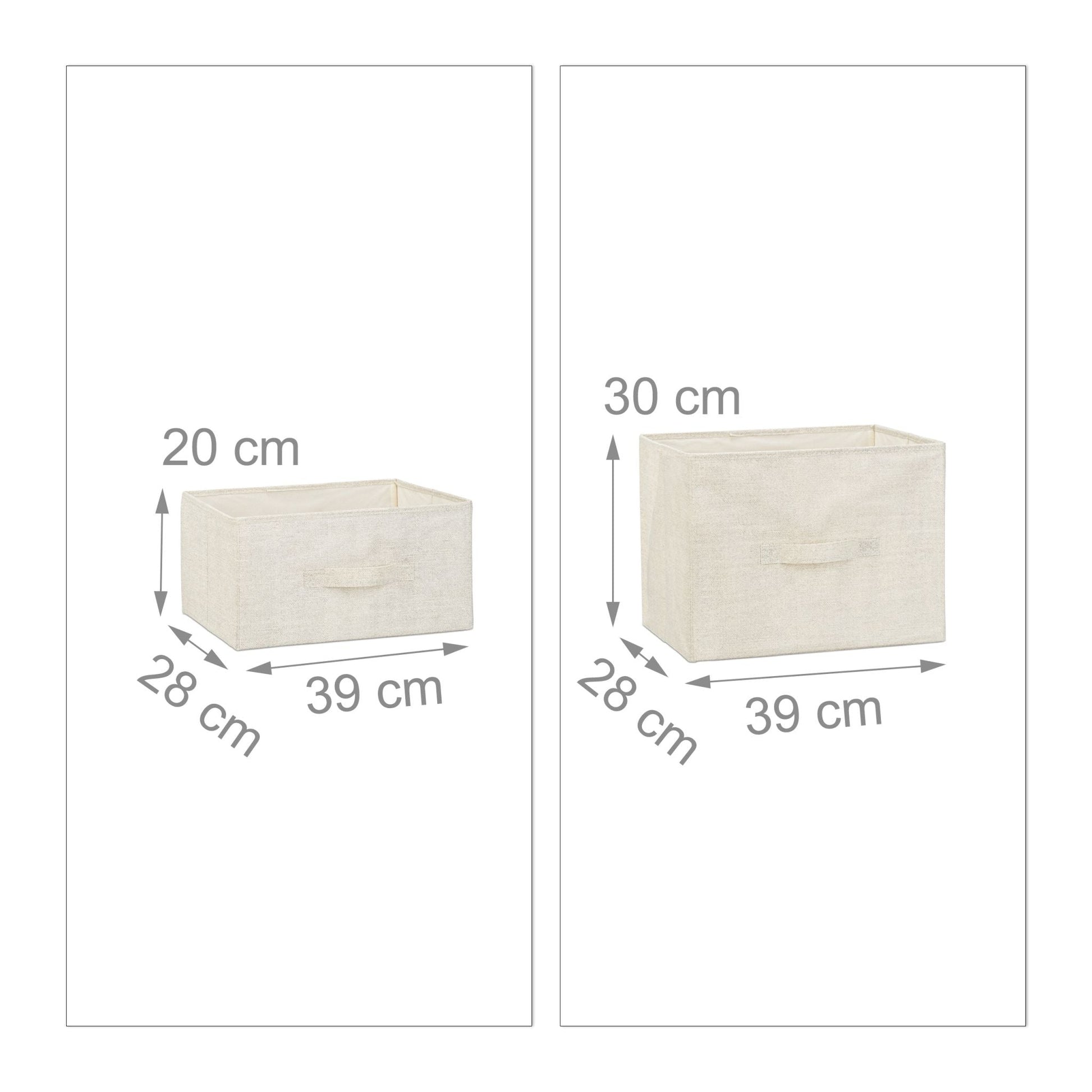 Regalsystem Weiss-Creme-Hellbraun von Relaxdays
