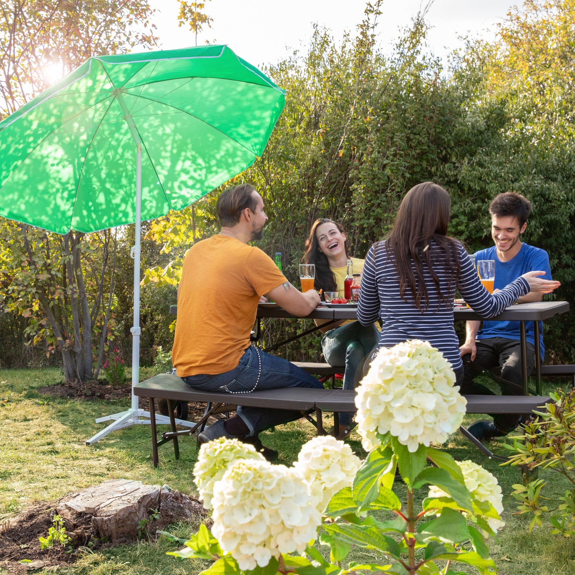 Sonnenschirmständer weiss Dreifuss Weiss von Relaxdays