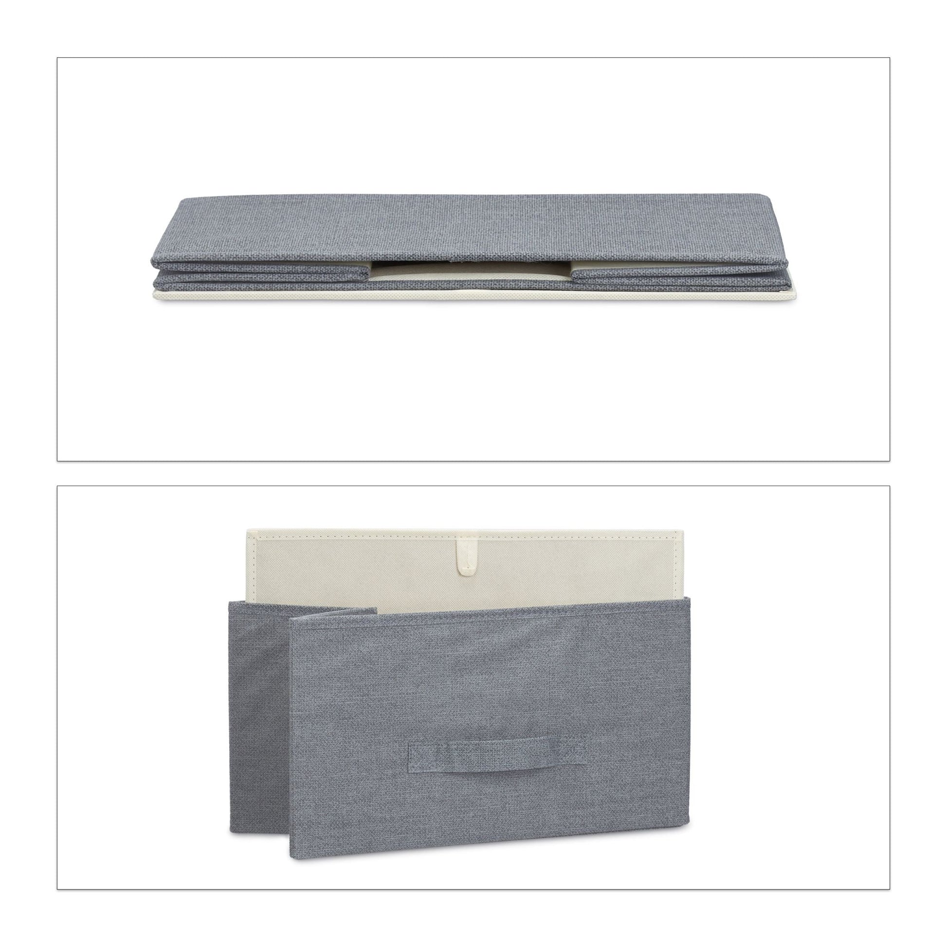 Regalsystem Weiss-Hellbraun-Grau von Relaxdays