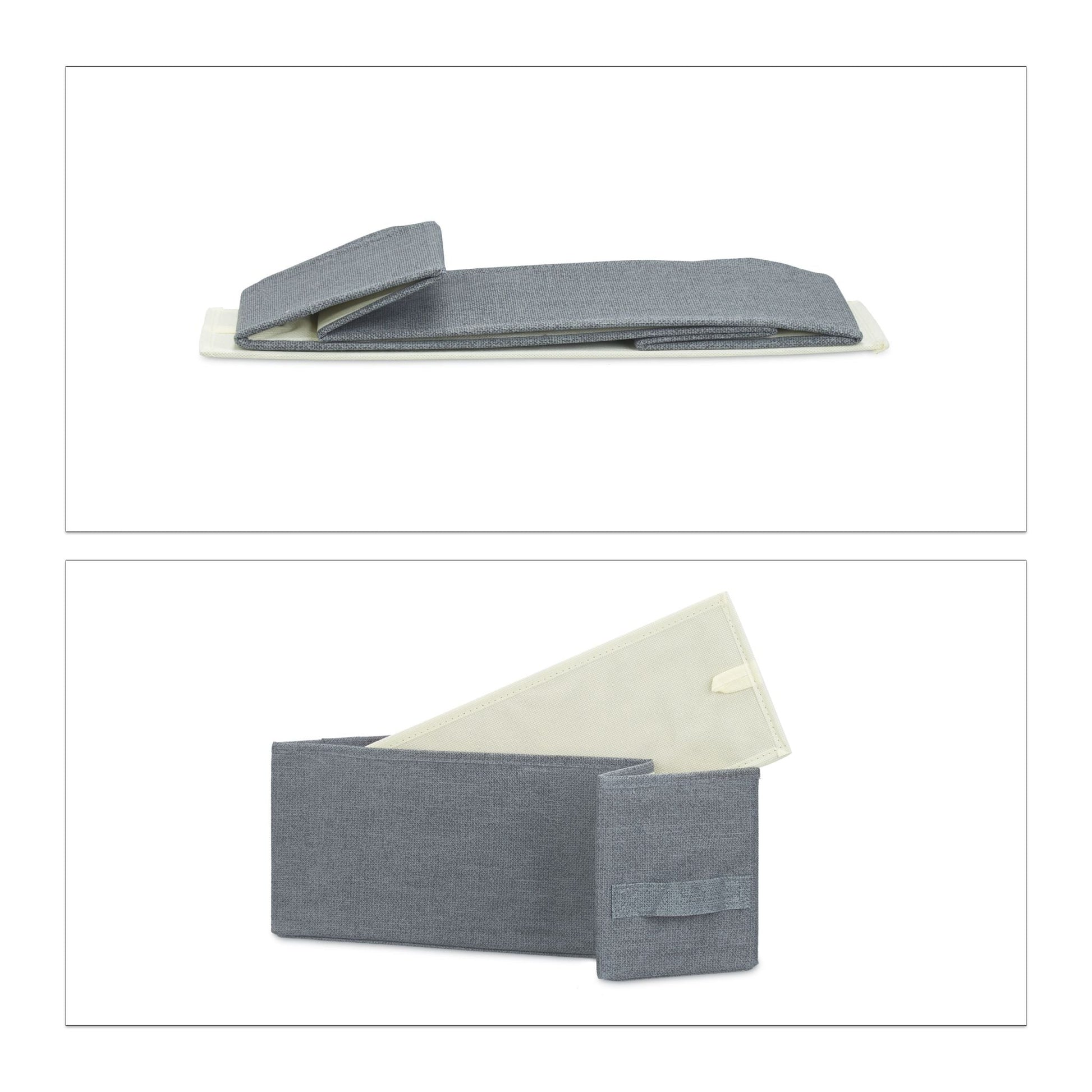 Regalsystem Weiss-Hellbraun-Grau von Relaxdays