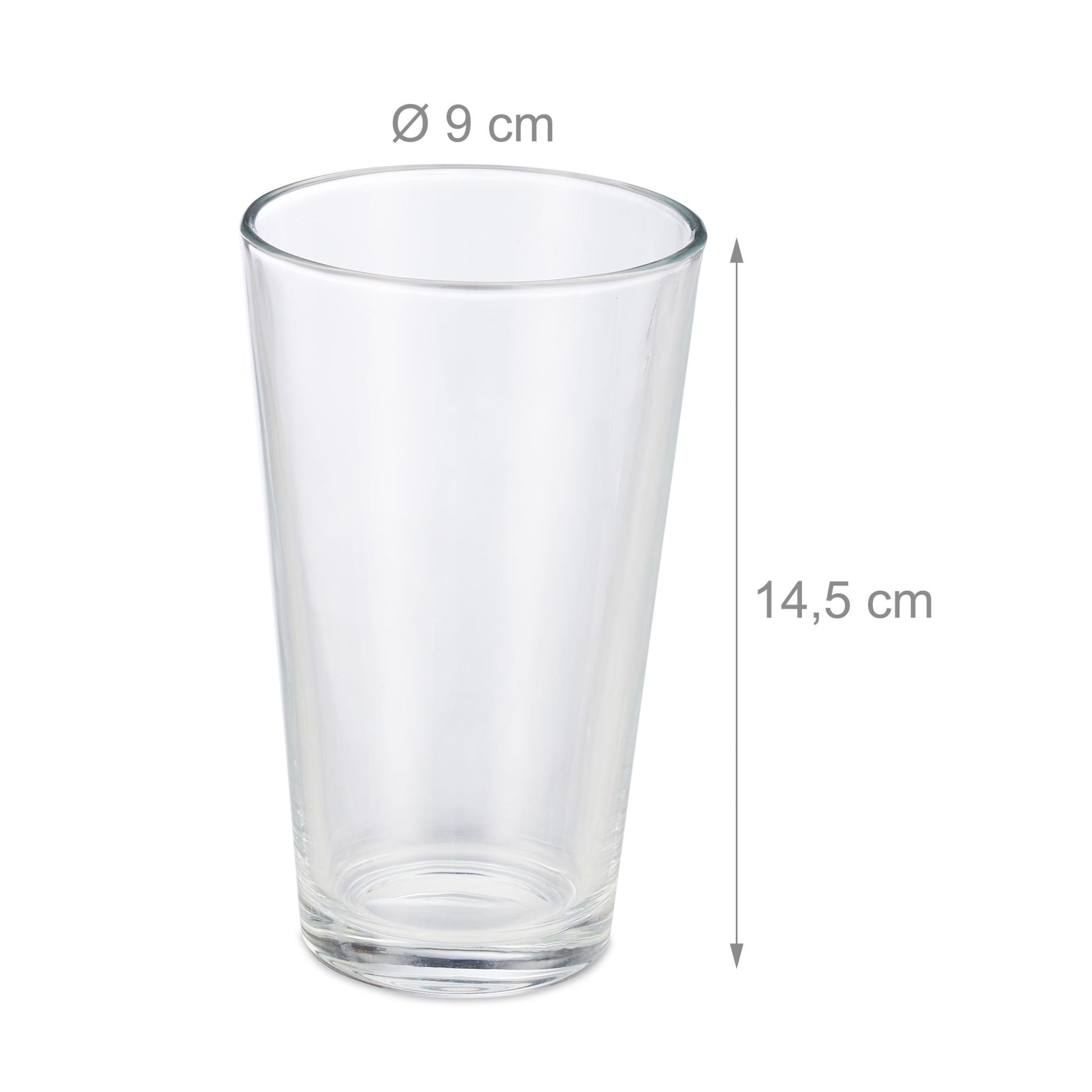 Trinkgläser 18er-Set Transparent von Relaxdays