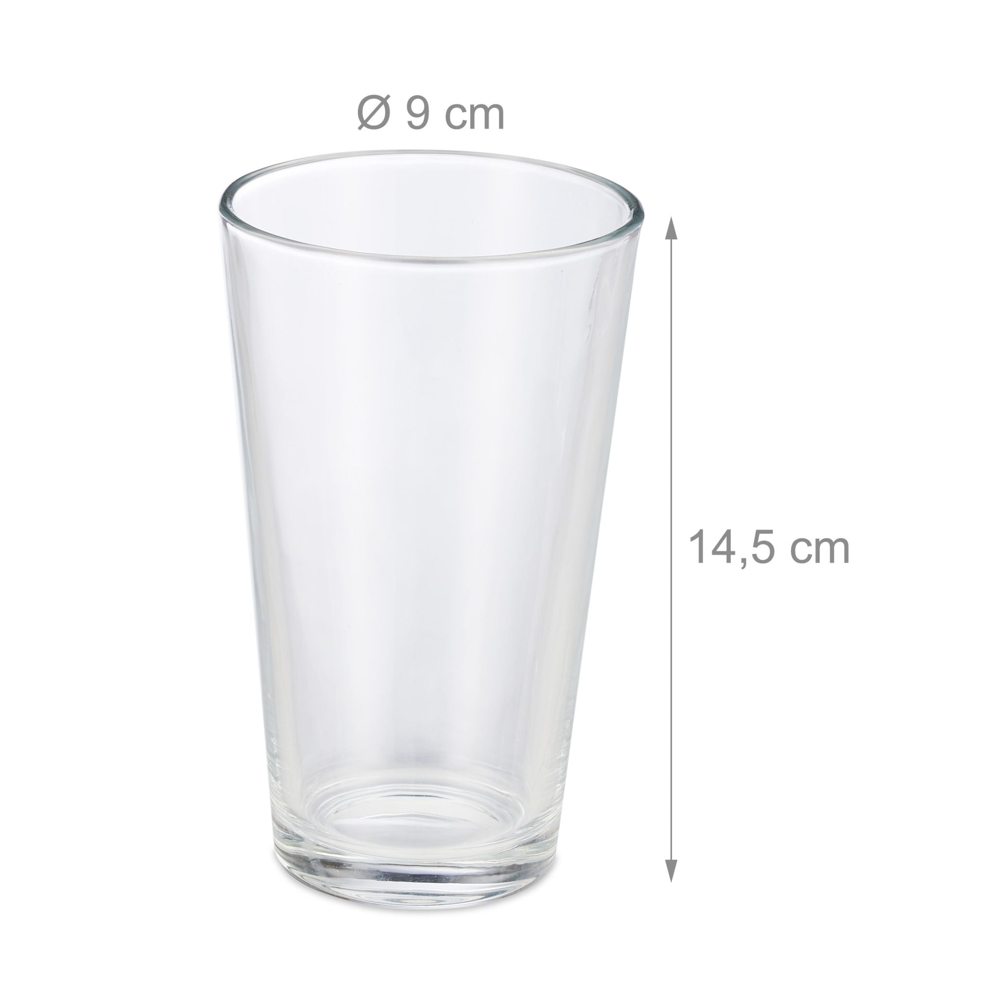 Trinkgläser 18er-Set Transparent von Relaxdays