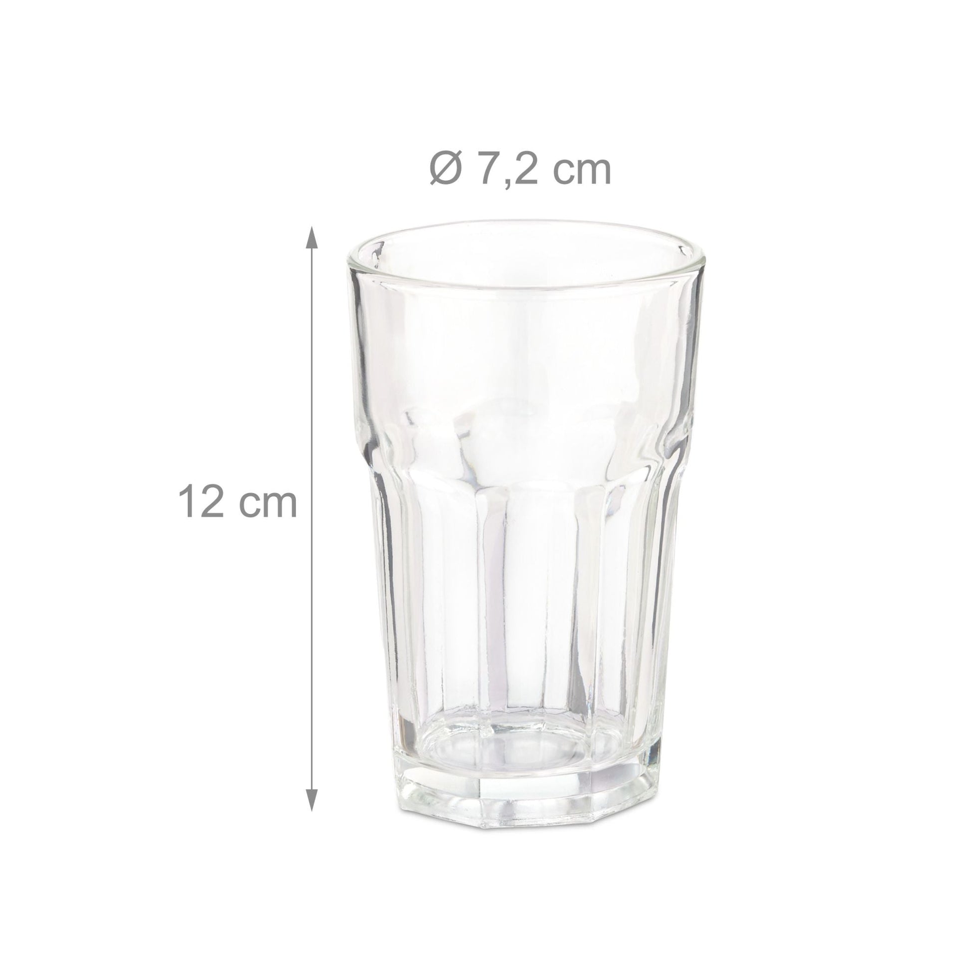 Trinkgläser 6er-Set Transparent von Relaxdays