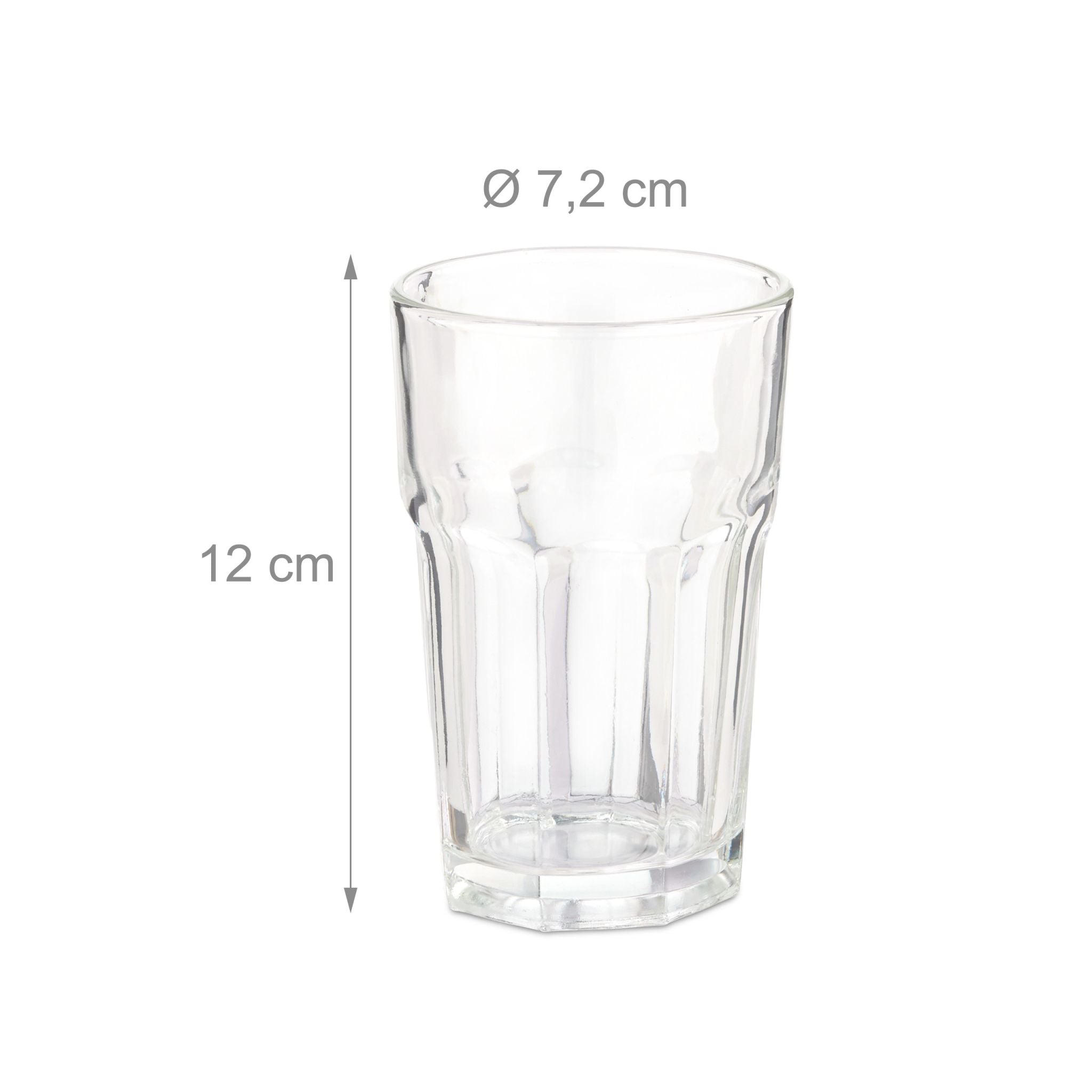Trinkgläser 6er-Set Transparent von Relaxdays