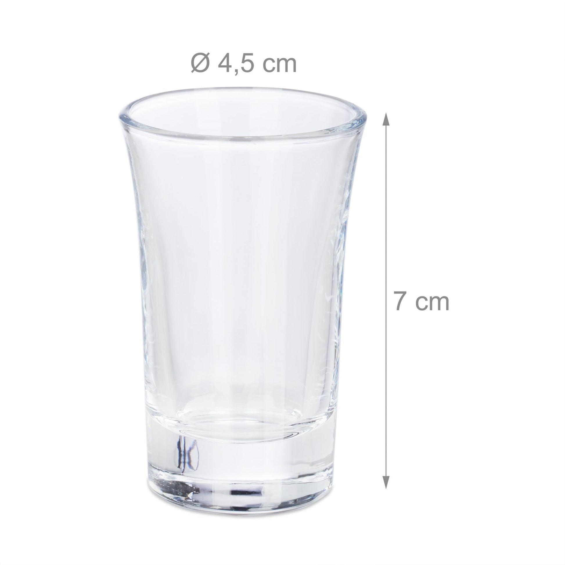 Schnapsgläser 4cl 12er-Set Transparent von Relaxdays