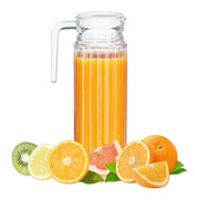 Saftkrug Glas 1L Transparent von Relaxdays