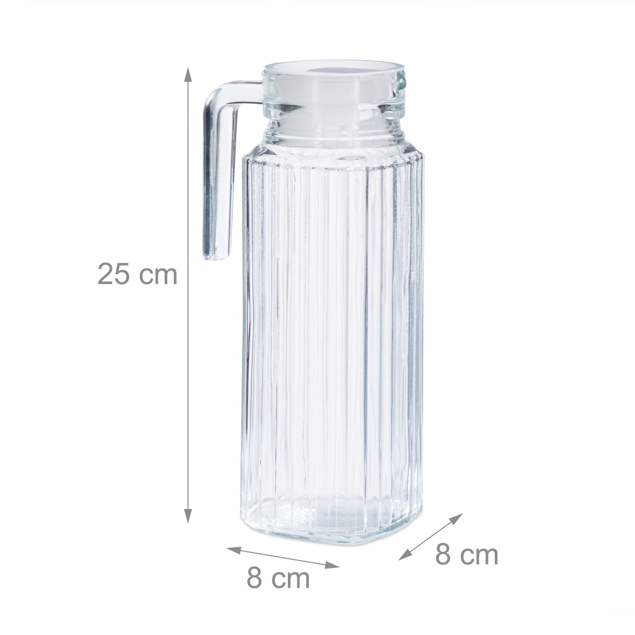 Saftkrug Glas 1L Transparent von Relaxdays