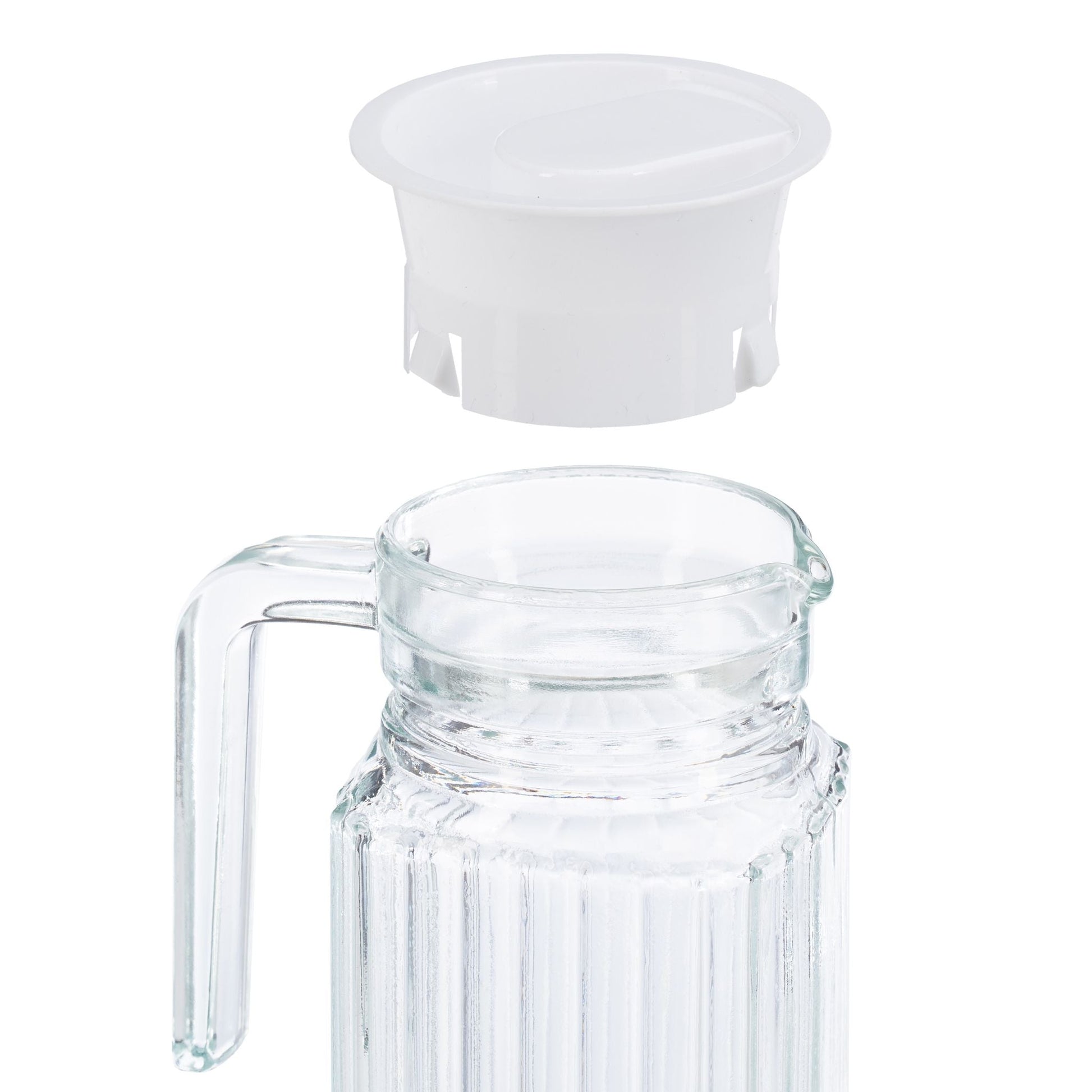 Saftkrug Glas 1L Transparent von Relaxdays