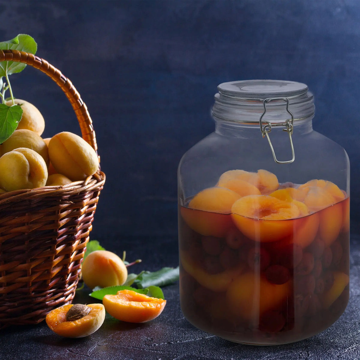 Einmachglas 3L Silber-Transparent von Relaxdays