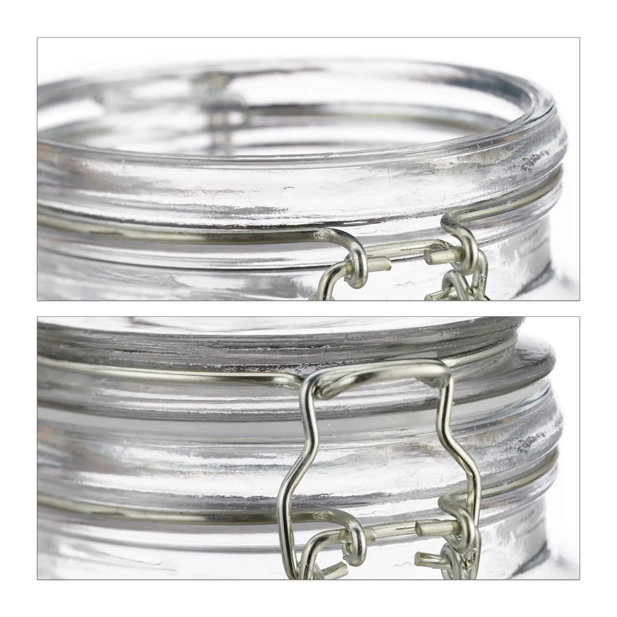 Einmachglas 3L Silber-Transparent von Relaxdays