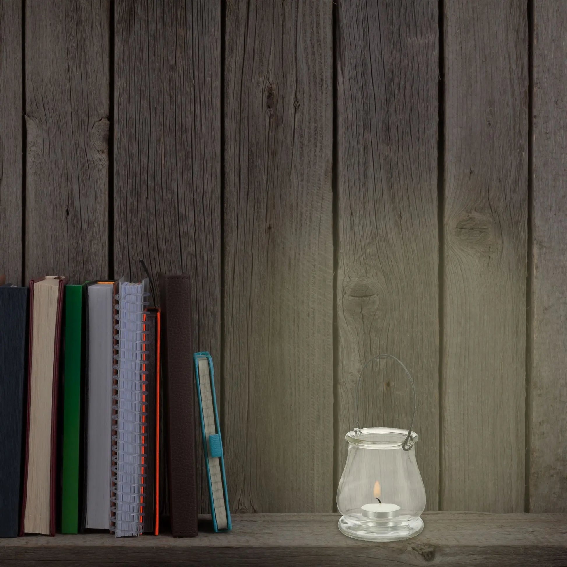 Windlicht Glas 12er-Set Schwarz-Transparent von Relaxdays