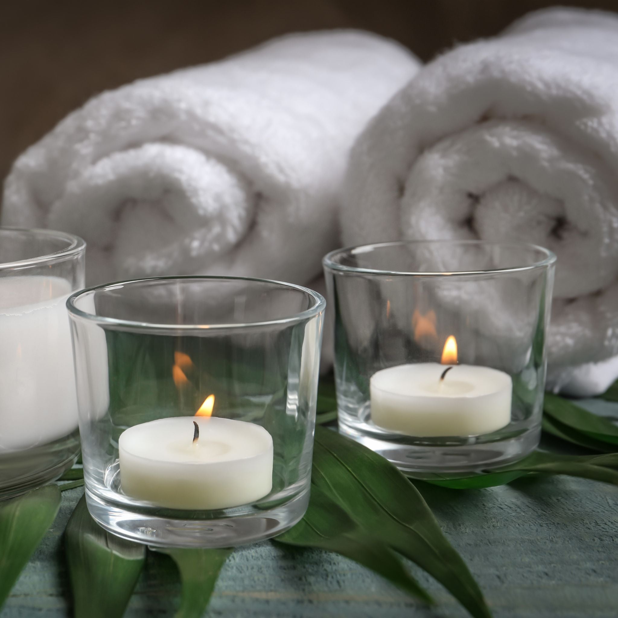 Teelichtgläser 12er-Set Transparent von Relaxdays