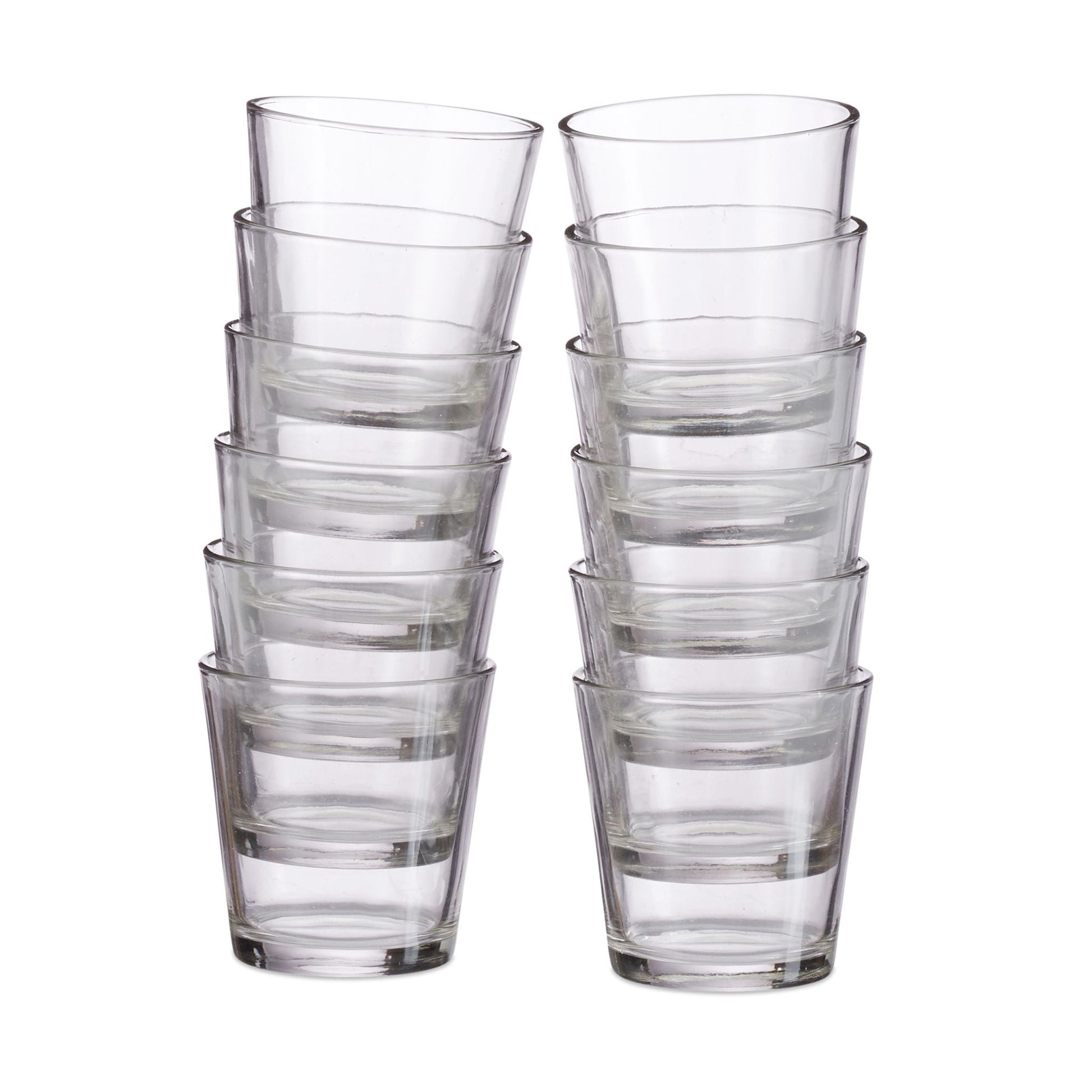 Teelichtgläser 12er-Set Transparent von Relaxdays