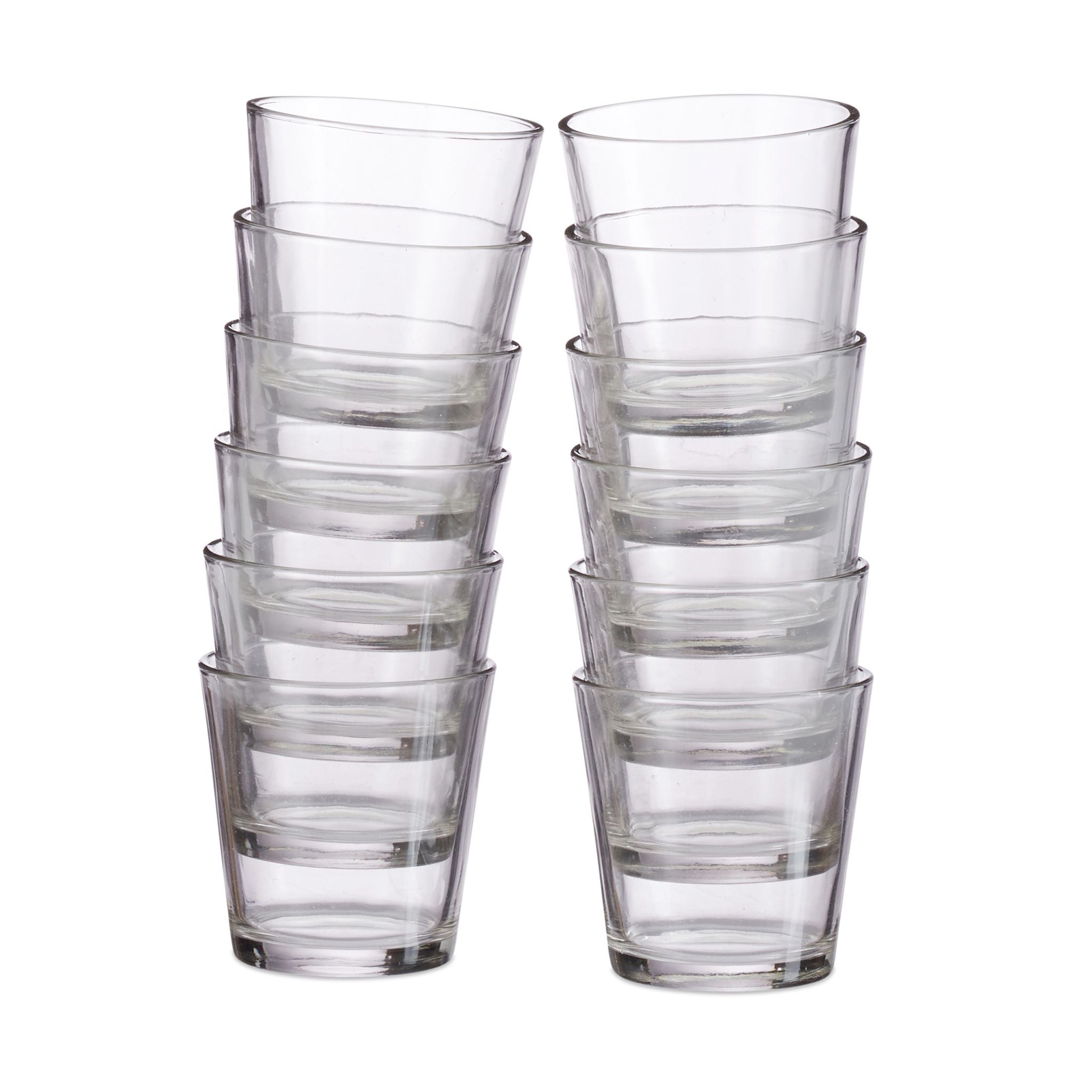 Teelichtgläser 12er-Set Transparent von Relaxdays