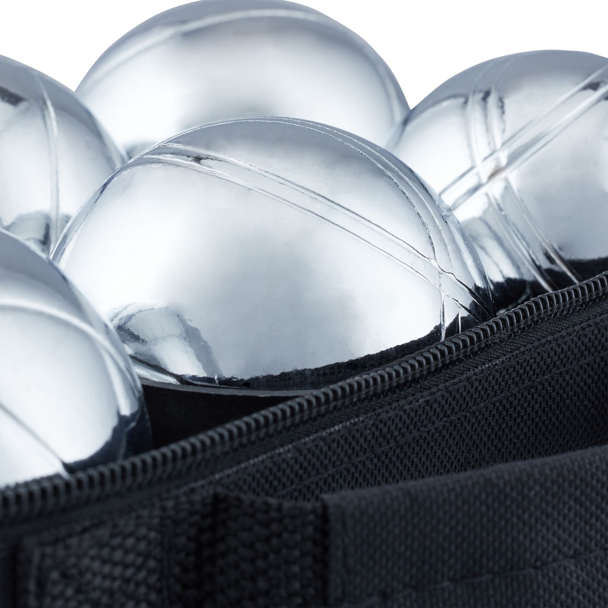 Boule Set mit 6 Kugeln Hellbraun-Schwarz-Silber von Relaxdays