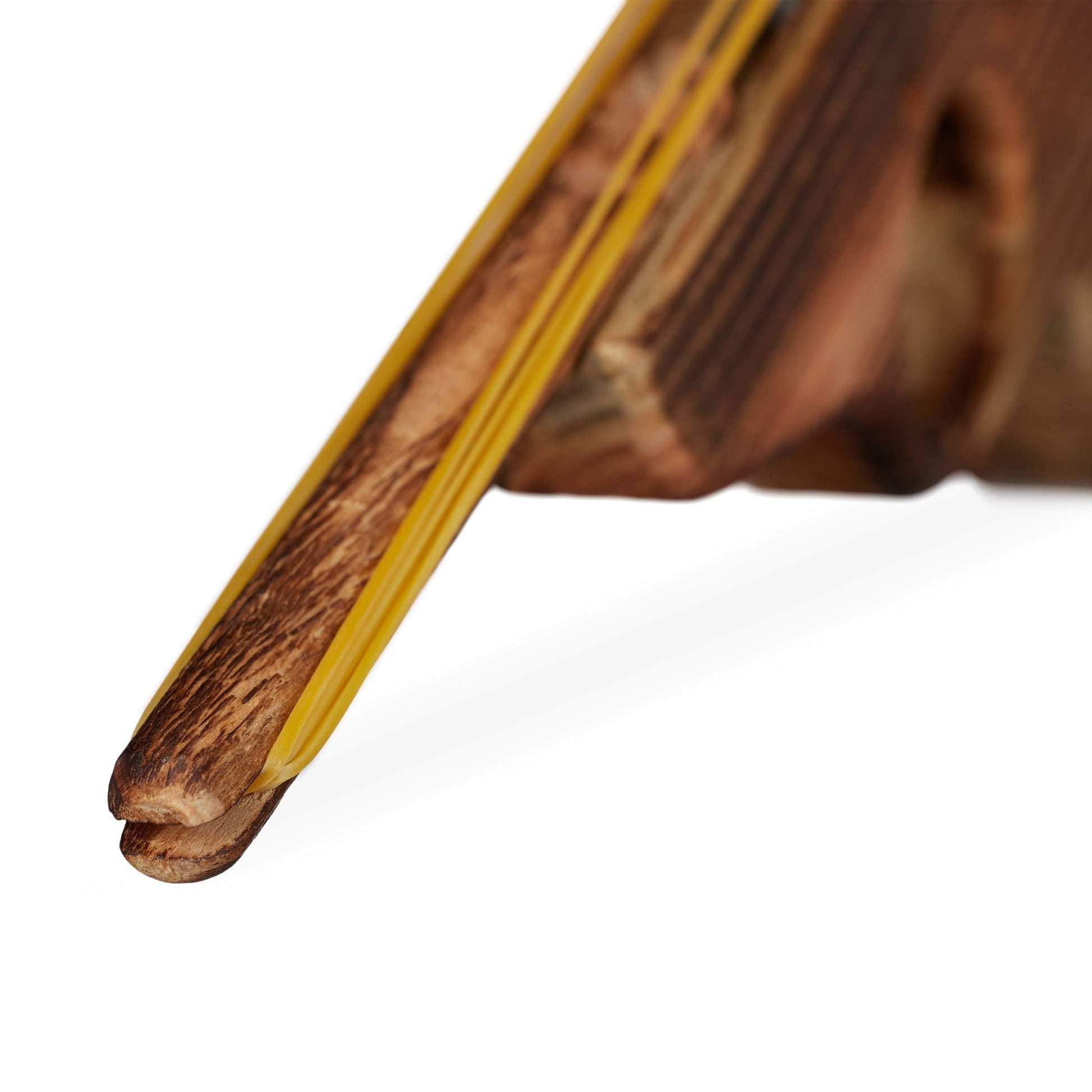 Gummiband Pistole Holz Hellbraun-Schwarz von Relaxdays