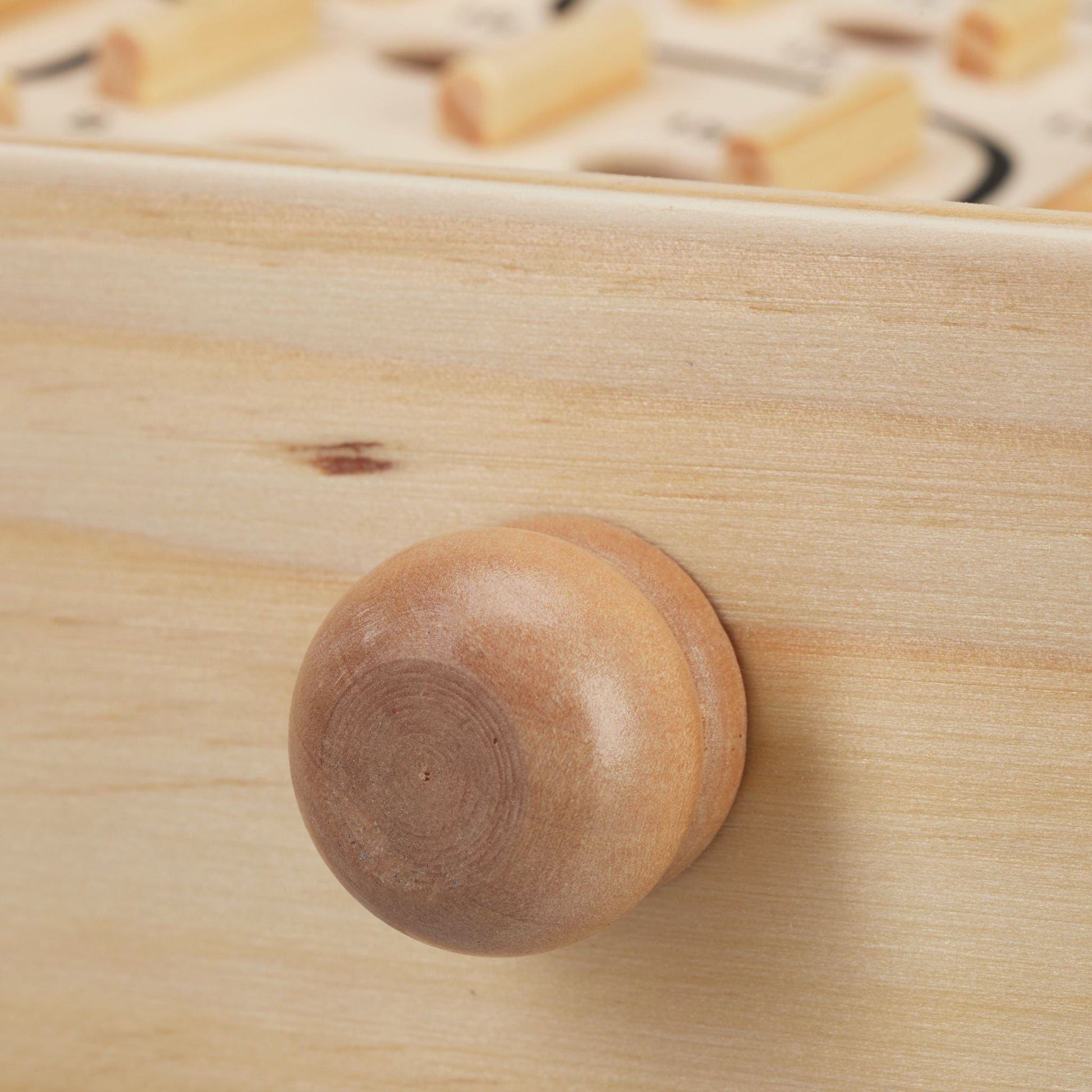 Holz Labyrinth Spiel Hellbraun-Schwarz von Relaxdays