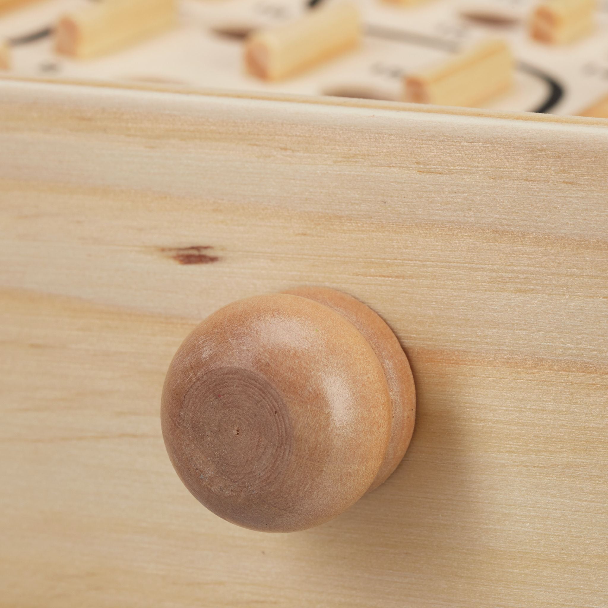 Holz Labyrinth Spiel Hellbraun-Schwarz von Relaxdays