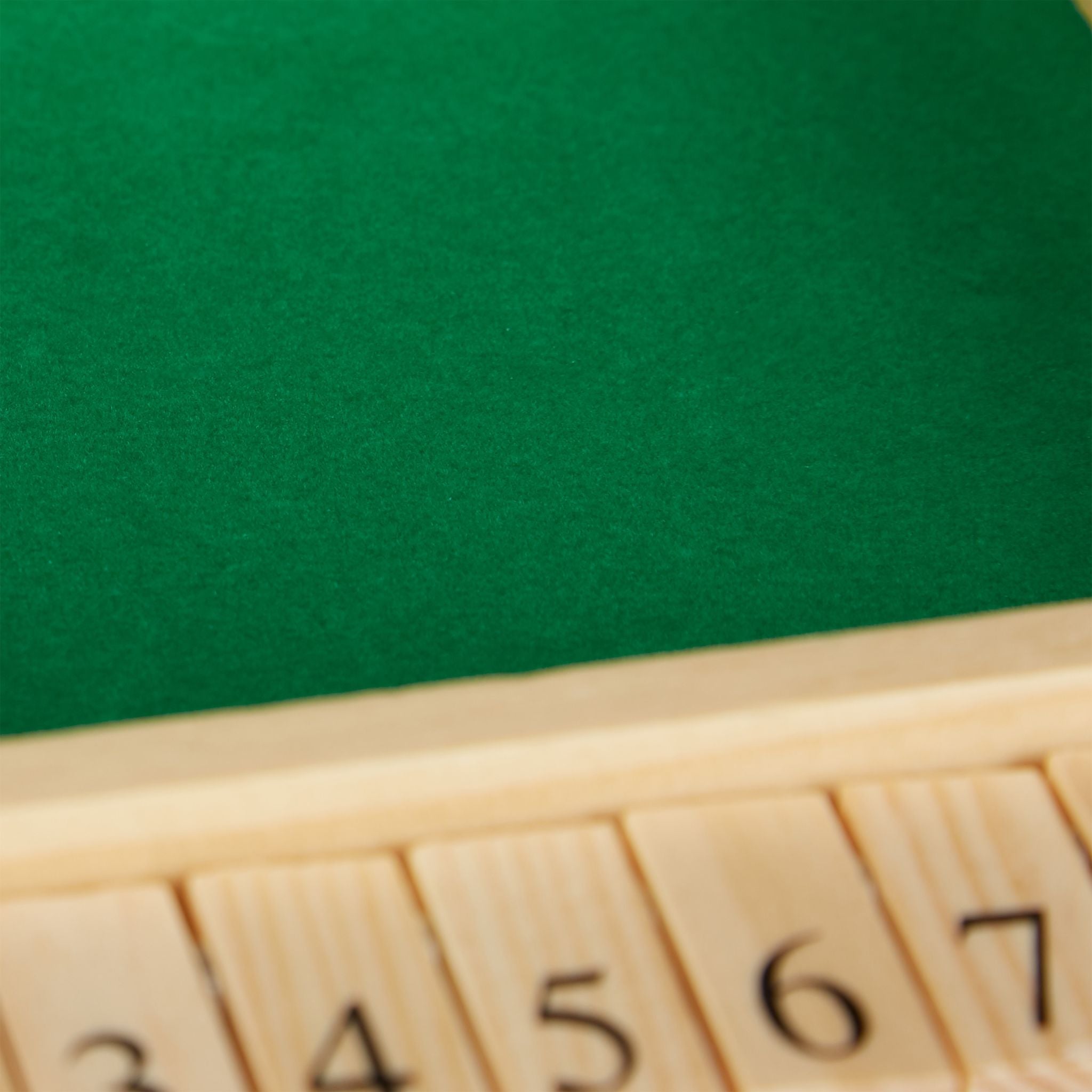 Shut The Box 10er Dunkelgrün-Hellbraun-Schwarz von Relaxdays