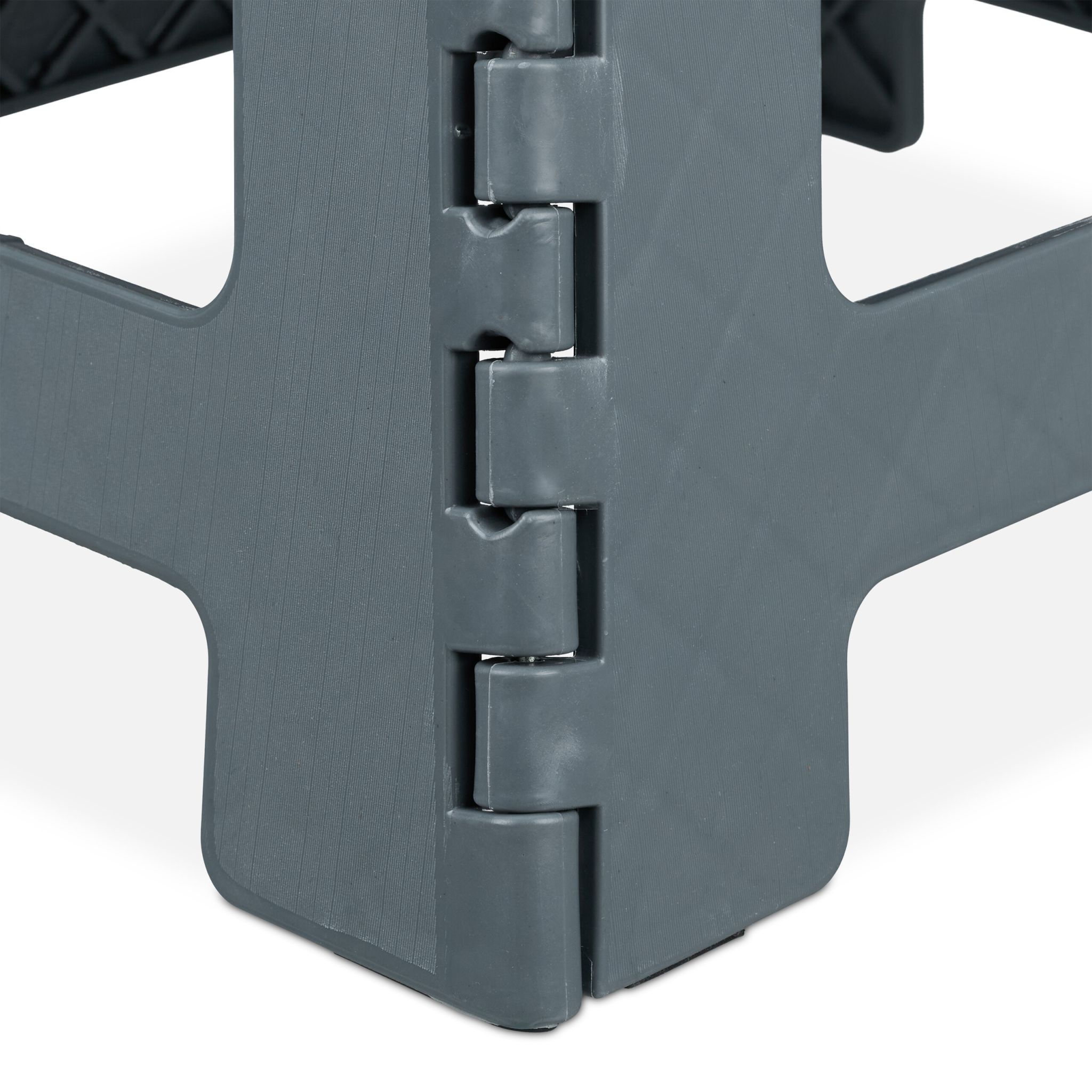 Klapphocker faltbar M Anthrazit-Weiss von Relaxdays