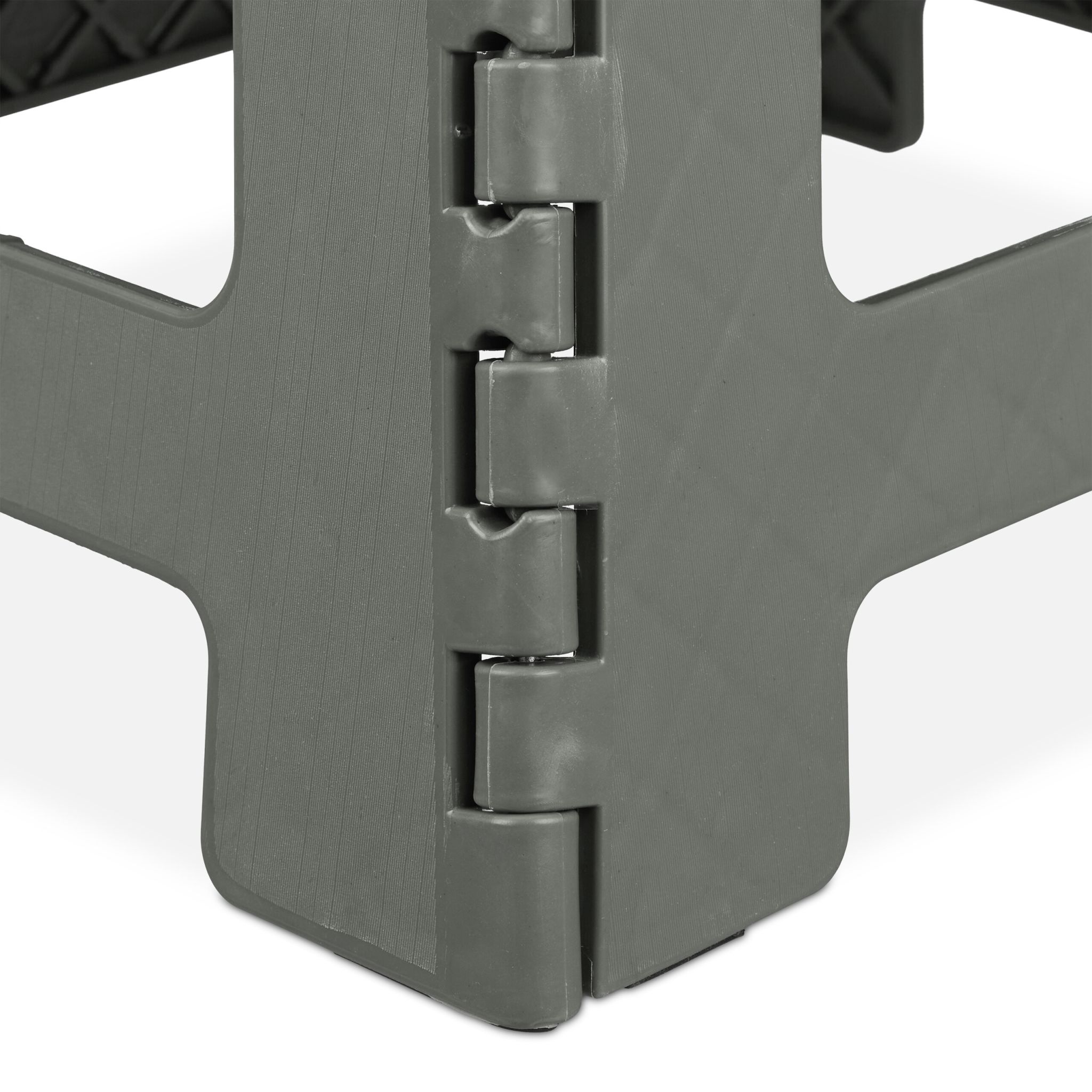 Klapphocker faltbar M Weiss-Grau von Relaxdays