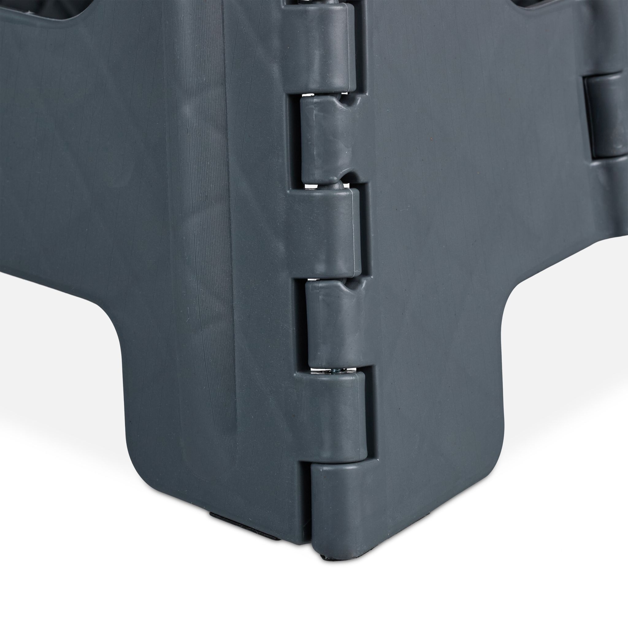 Klapphocker faltbar L Anthrazit-Weiss von Relaxdays