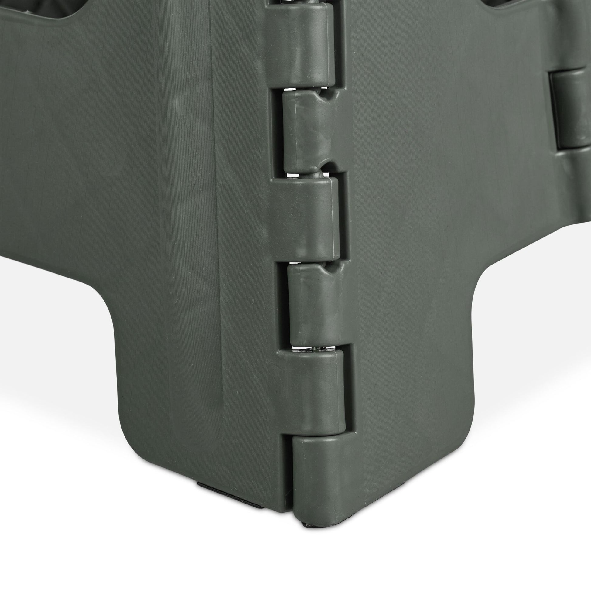 Klapphocker faltbar L Weiss-Grau von Relaxdays
