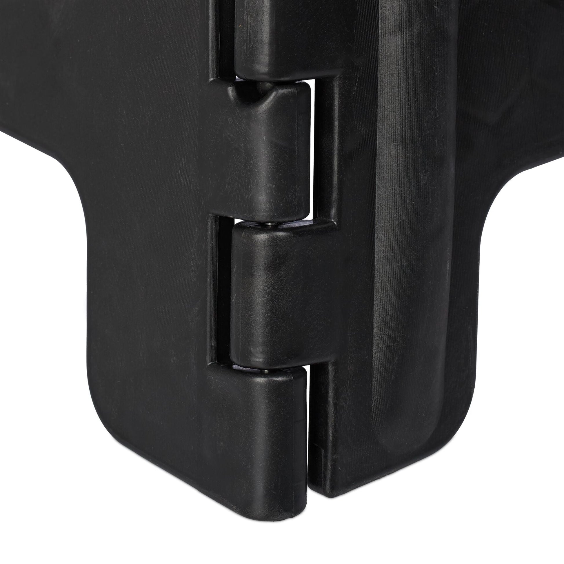 Klapphocker faltbar XL Weiss-Schwarz von Relaxdays