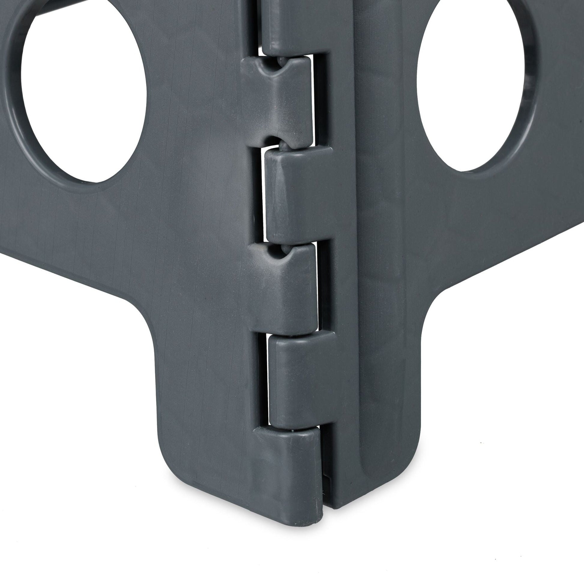 Klapphocker faltbar XL Anthrazit-Weiss von Relaxdays