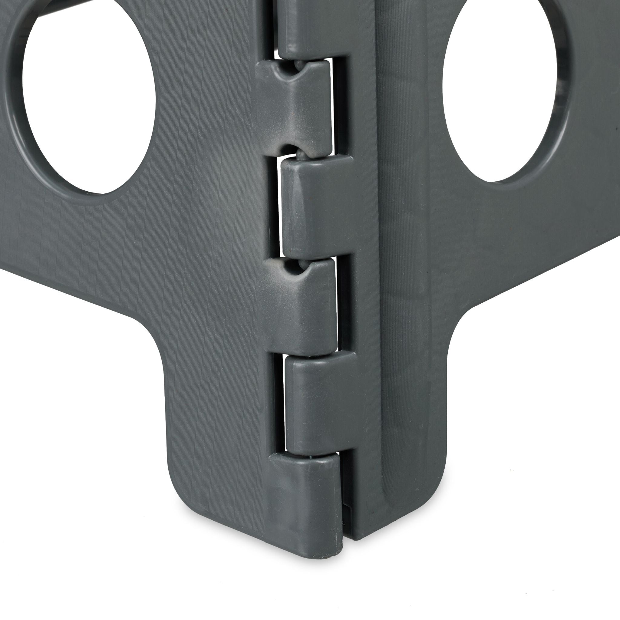 Klapphocker faltbar XL Weiss-Grau von Relaxdays