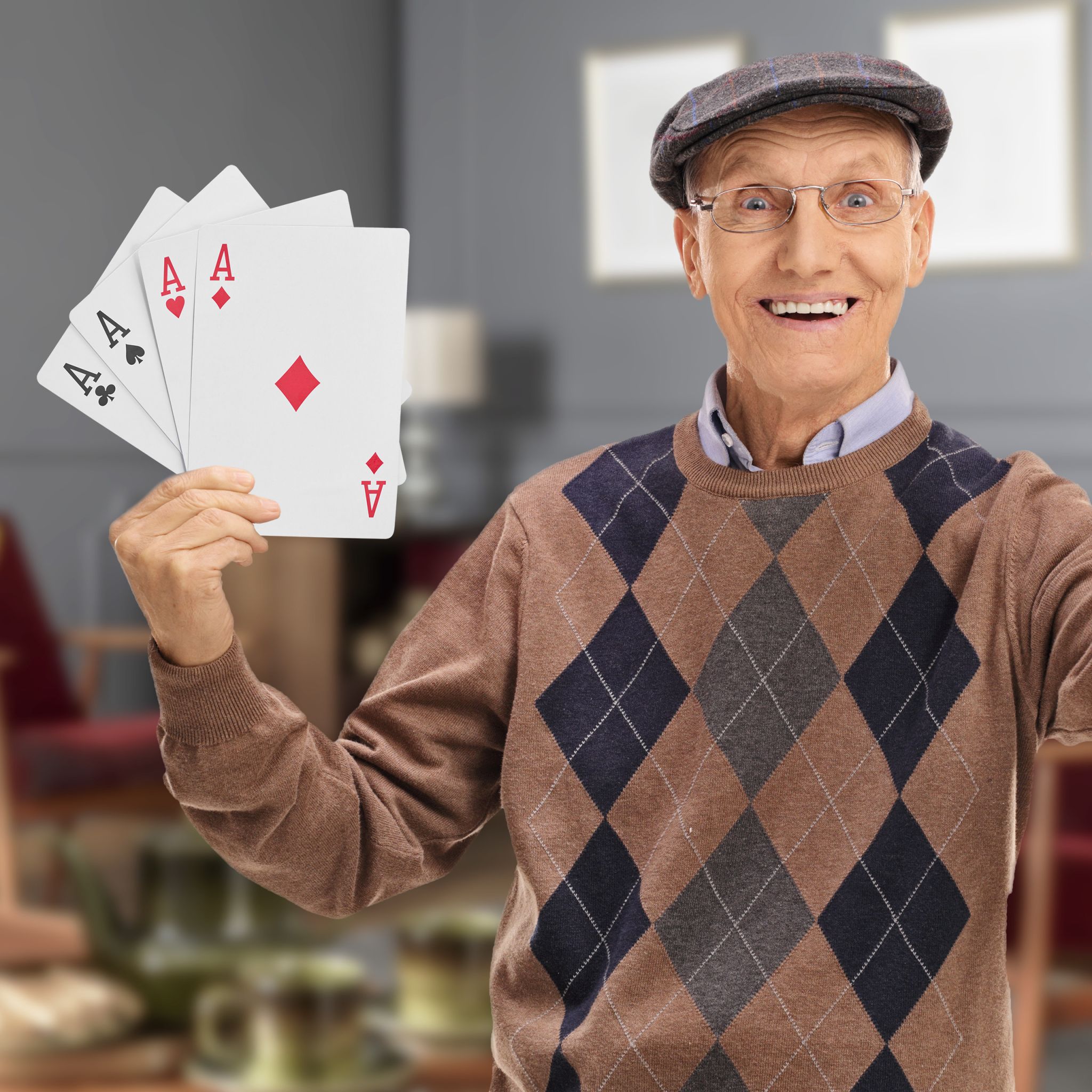 Pokerkarten Jumbo 54 Karten Weiss-Rot-Schwarz