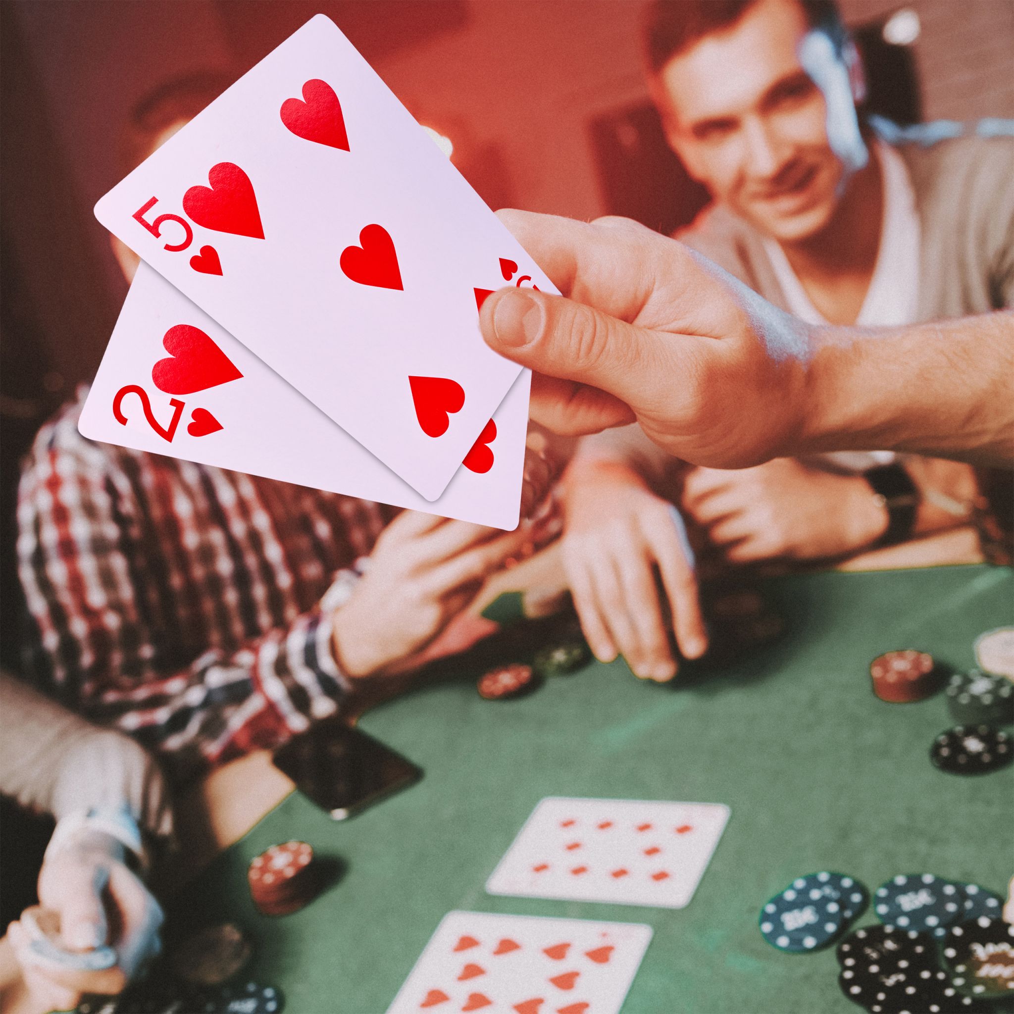 Pokerkarten Jumbo 54 Karten Weiss-Rot-Schwarz