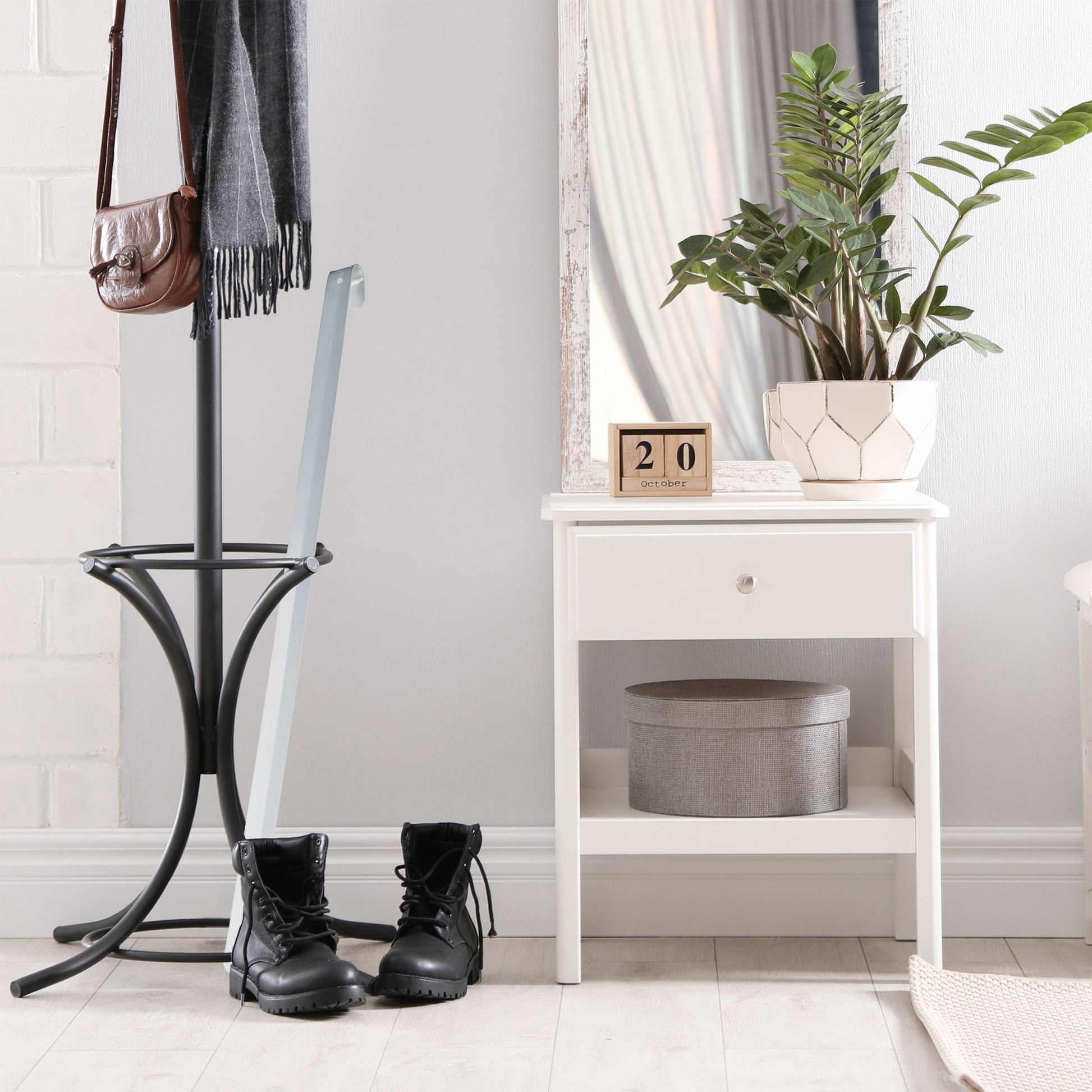 Schuhlöffel 70cm lang Silber von Relaxdays