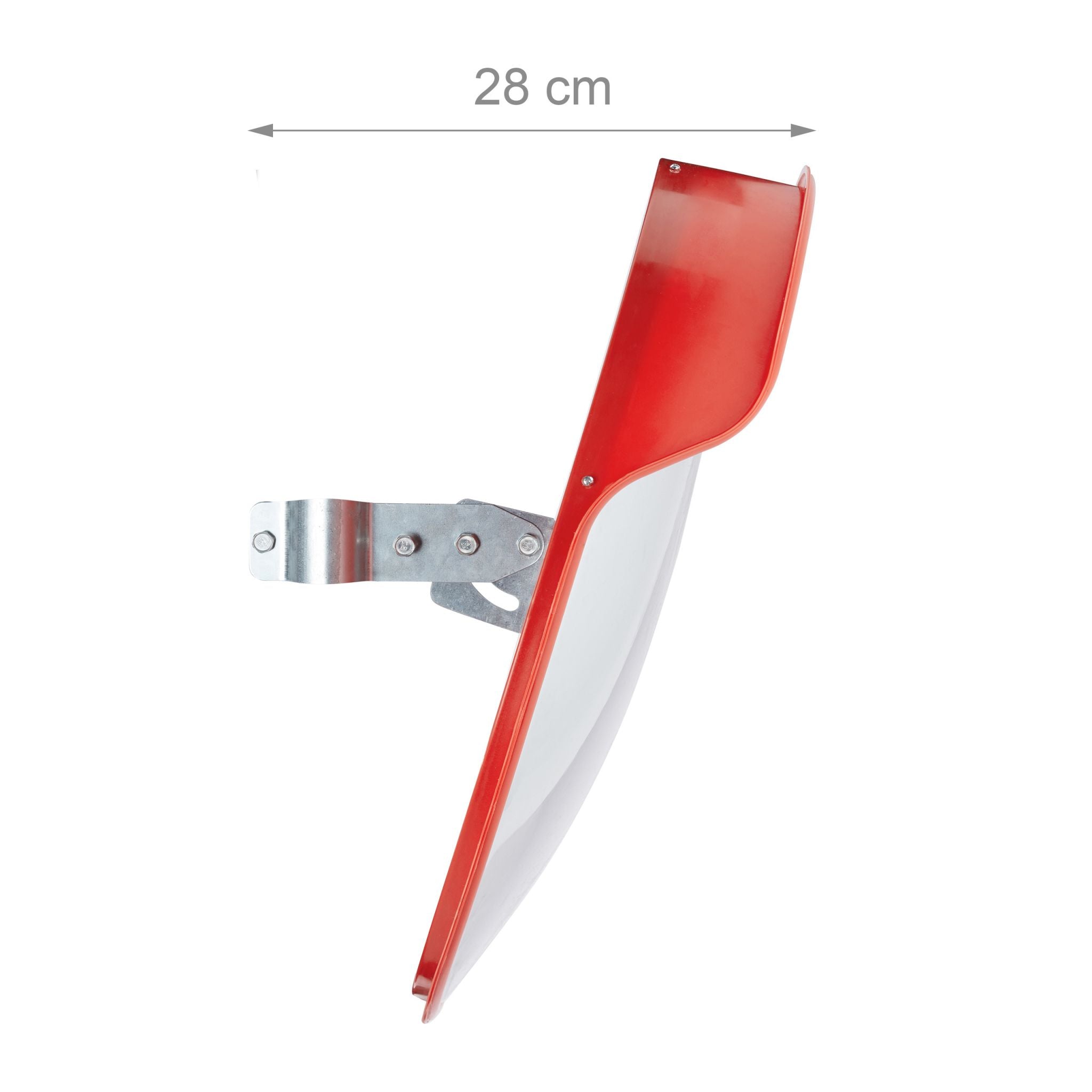 Verkehrsspiegel 60cm rot Rot-Transparent von Relaxdays