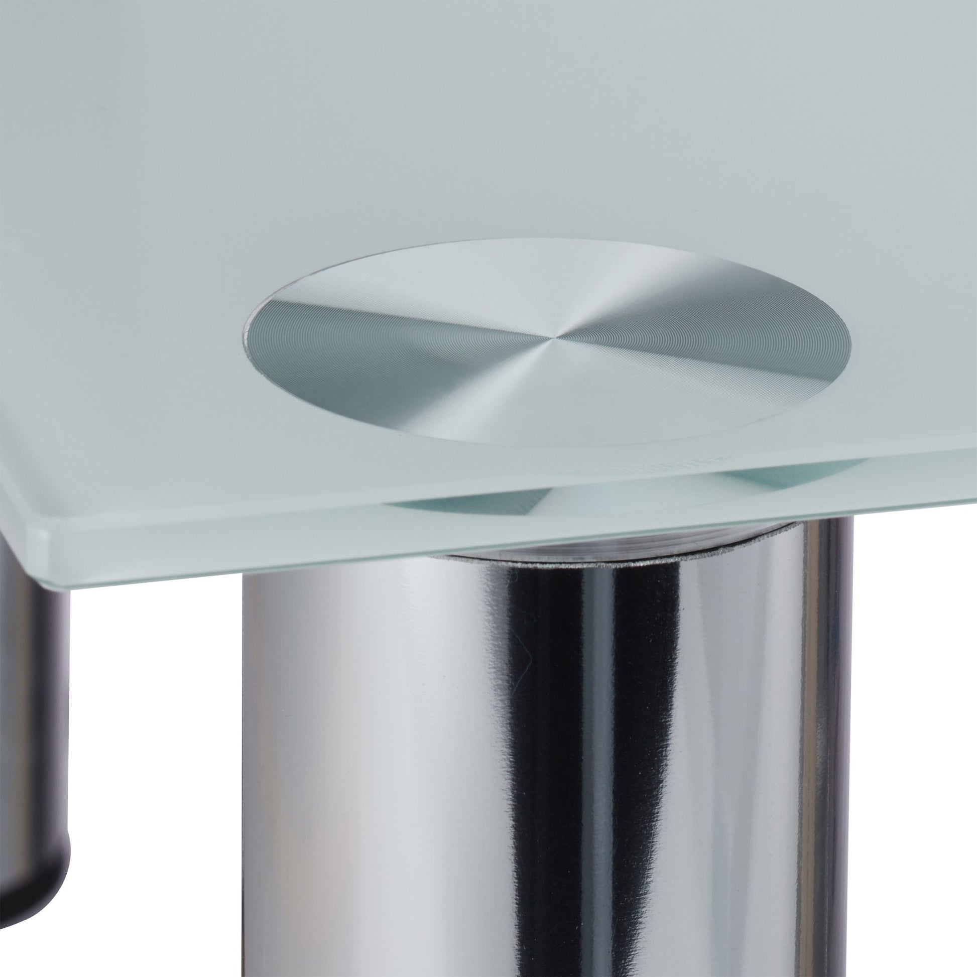 TV-Tisch Glas Silber-Transparent von Relaxdays