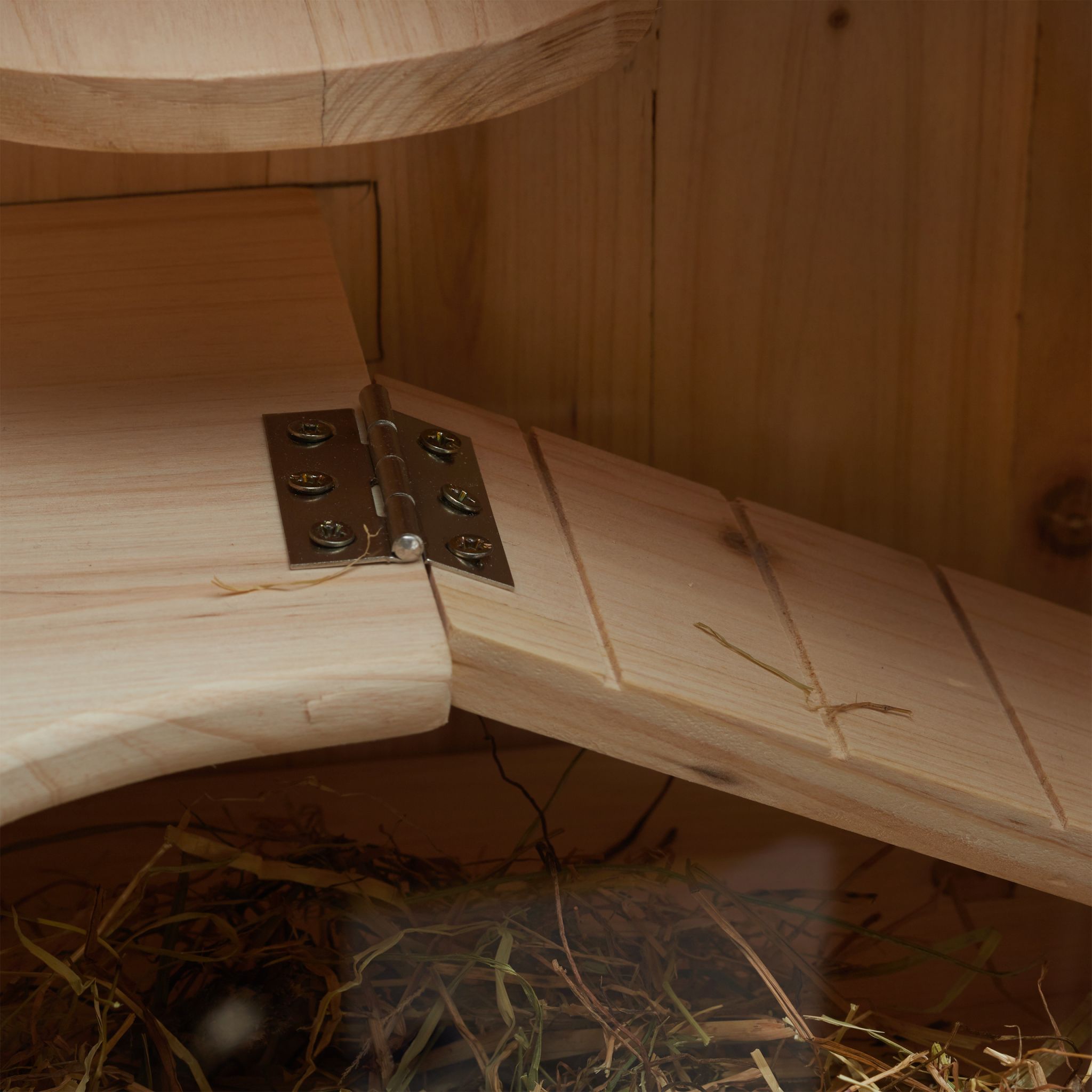 Hamsterkäfig Holz Hellbraun-Transparent