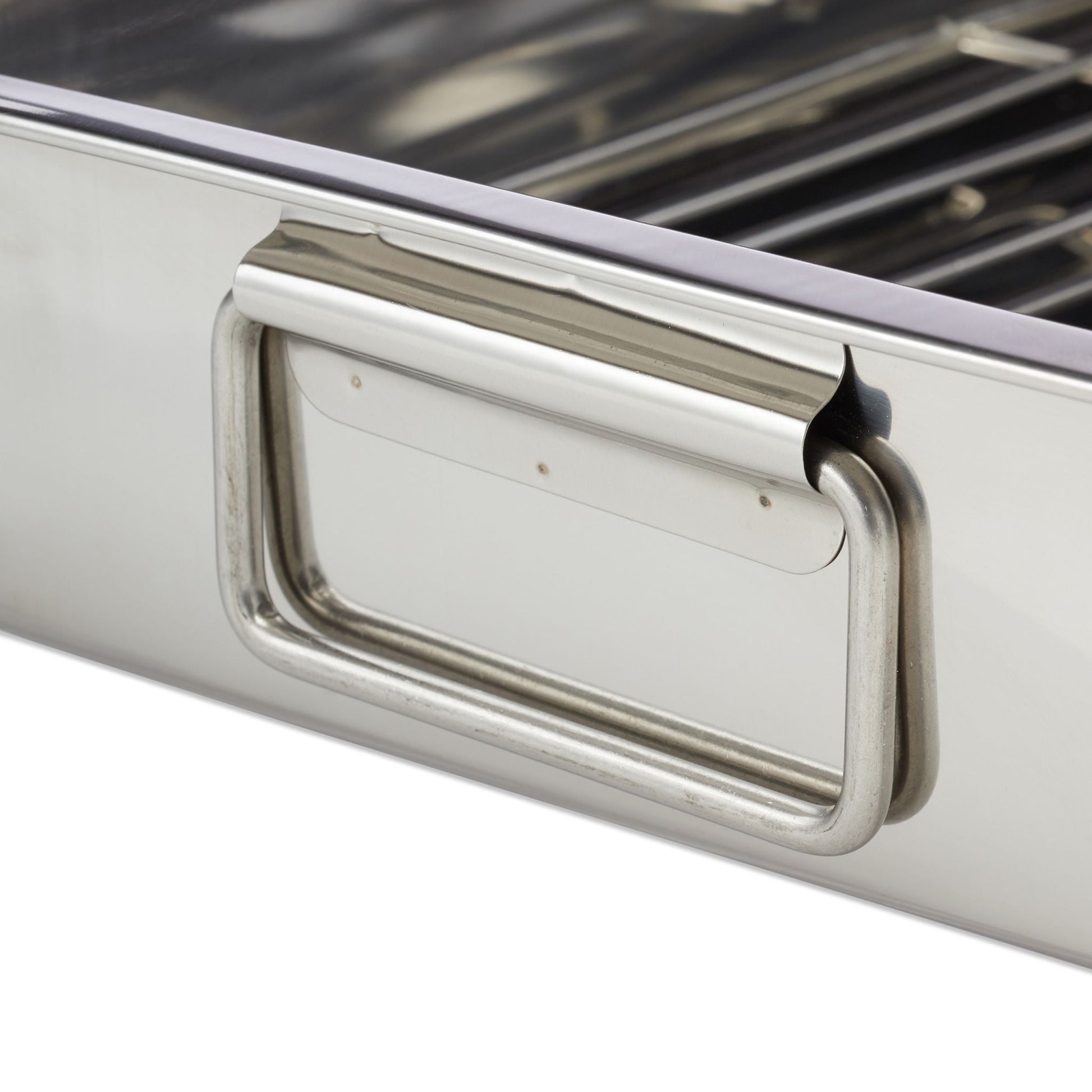 Bräter mit Rost Silber von Relaxdays