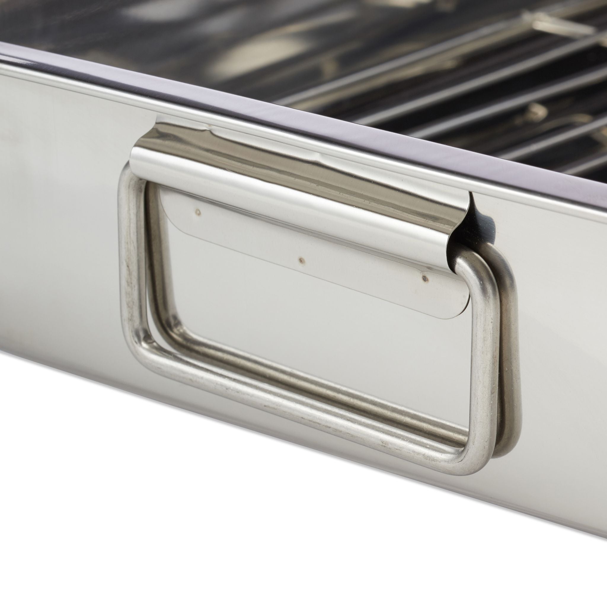 Bräter mit Rost Silber von Relaxdays