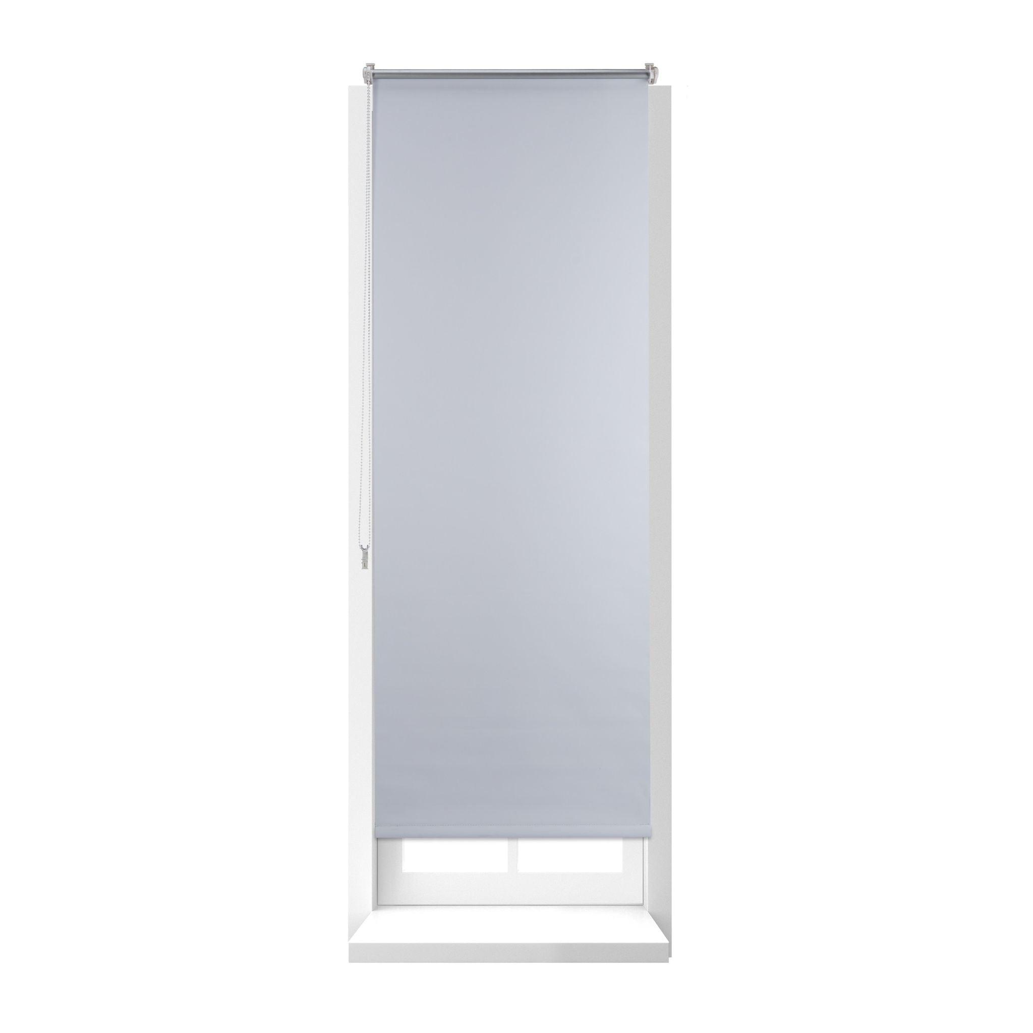Thermo Verdunklungsrollo 60x160cm Weiss-Silber von Relaxdays